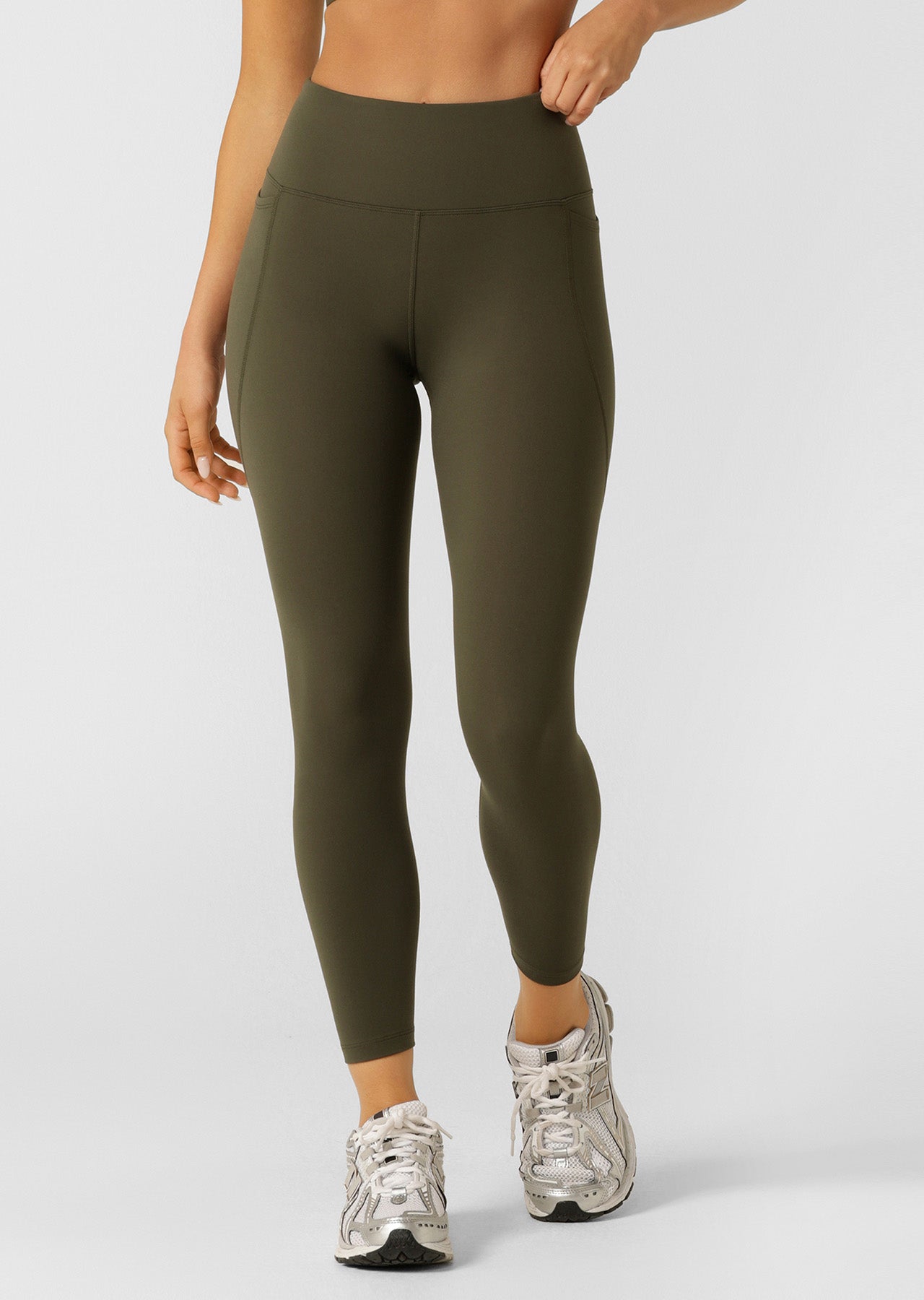 Lorna Jane Amy Phone Pocket Ankle Biter Tech Leggings - Luxury Green