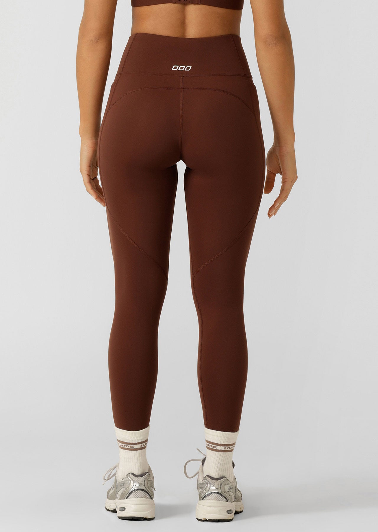 Lorna Jane Amy Phone Pocket Ankle Biter Tech Leggings - Truffle