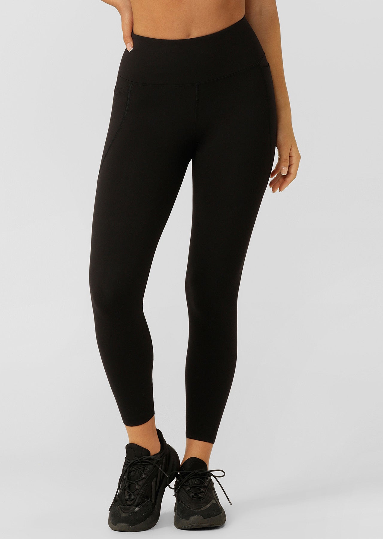 Lorna Jane Amy No Ride Phone Pocket Full Length Leggings - Recycled Black