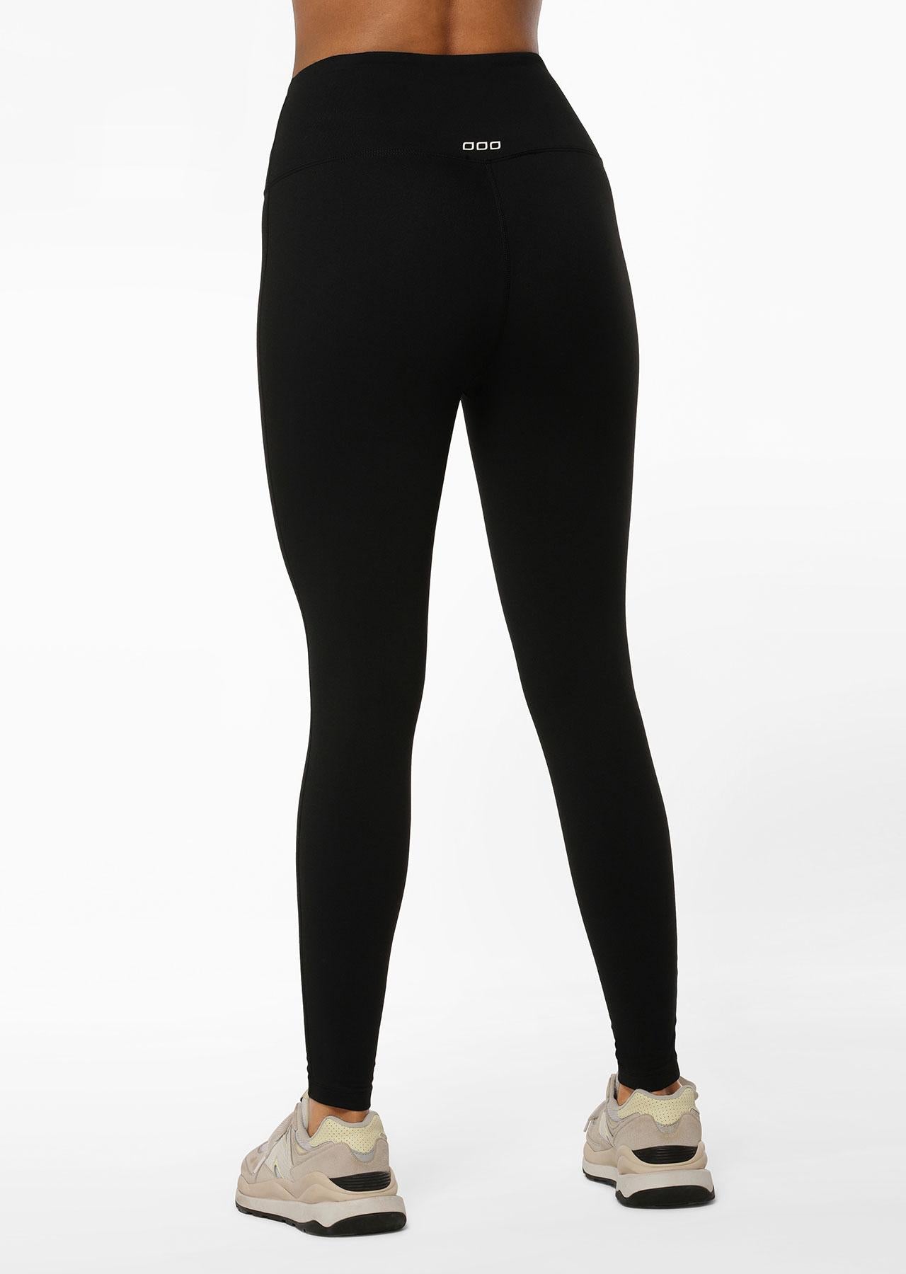 Lorna Jane Lotus Thermal No Chafe Full Length Leggings - Black