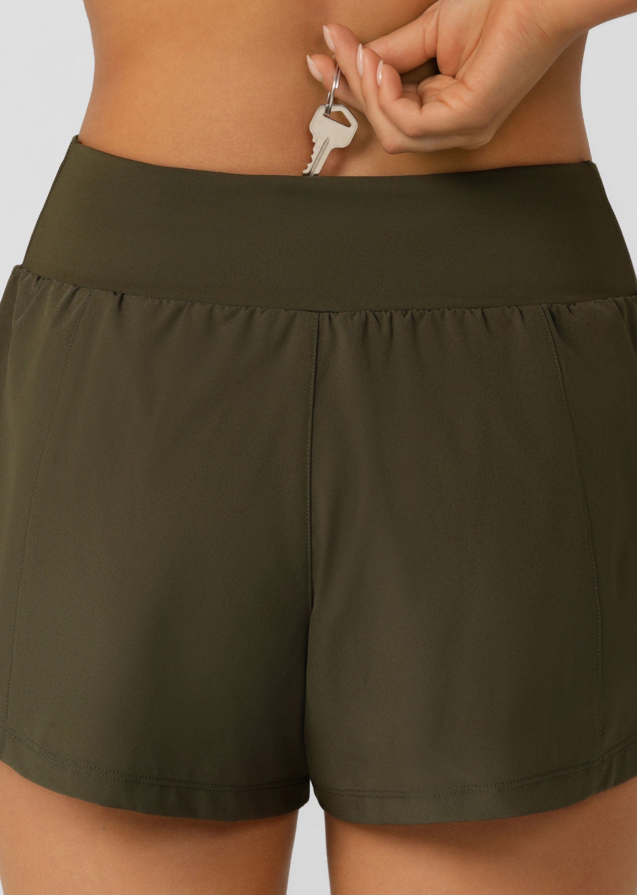 Lorna Jane Amy Stretch & Stride Pocket Run Short - Luxury Green