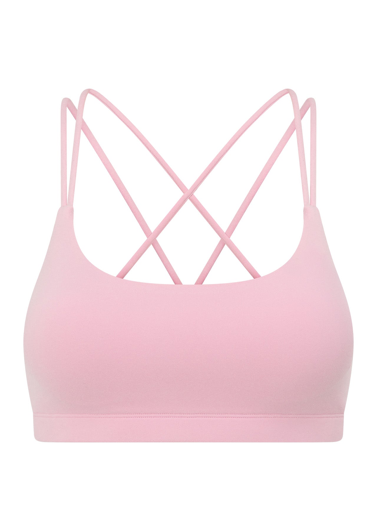 Lorna Jane Lotus Cropped Sports Bra - Sweet Pink