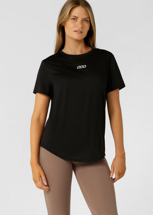 Lorna Jane Amy Dynamic Active T-shirt - Black