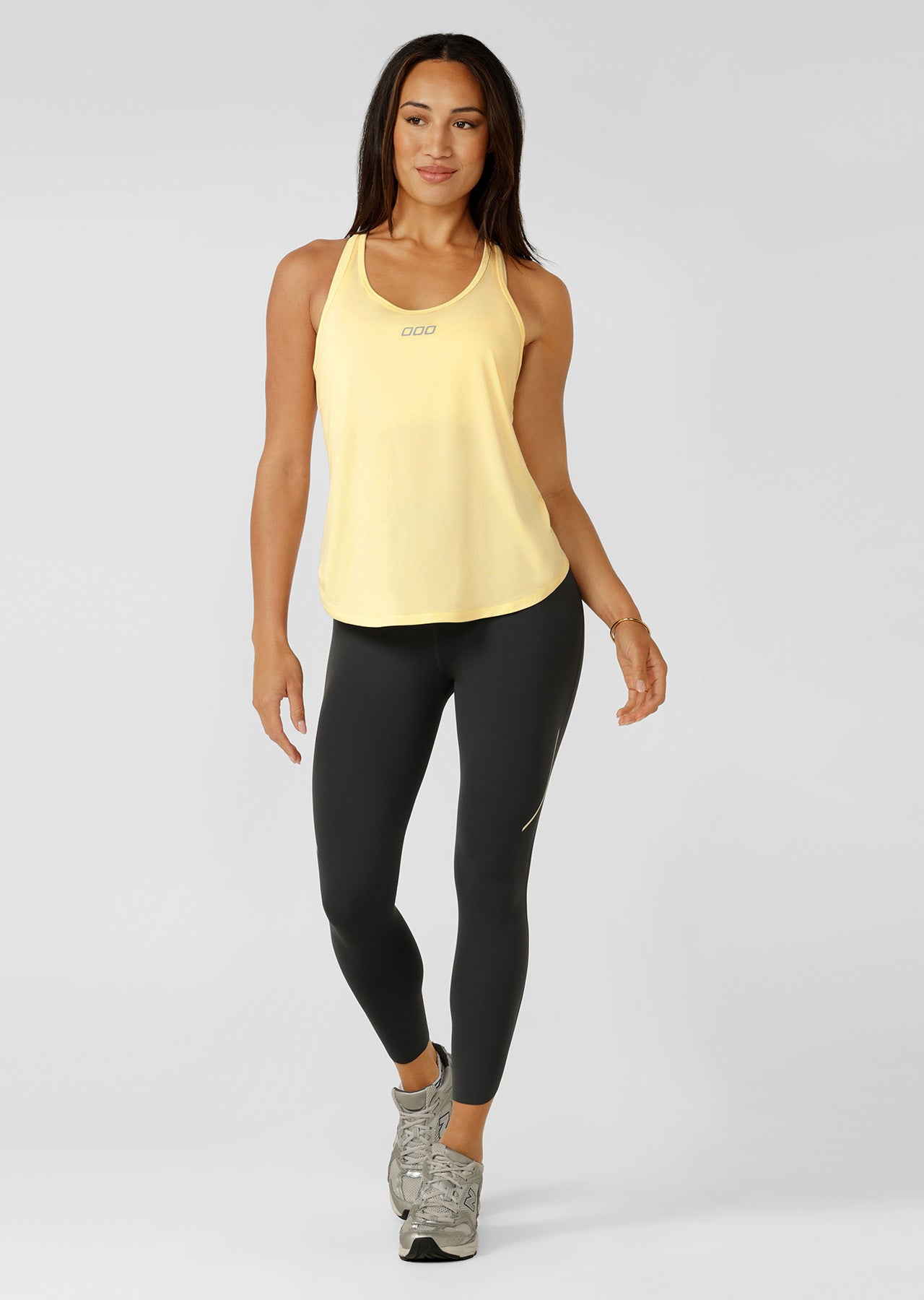 Lorna Jane Amy Dynamic Active Tank - Lemon Cream