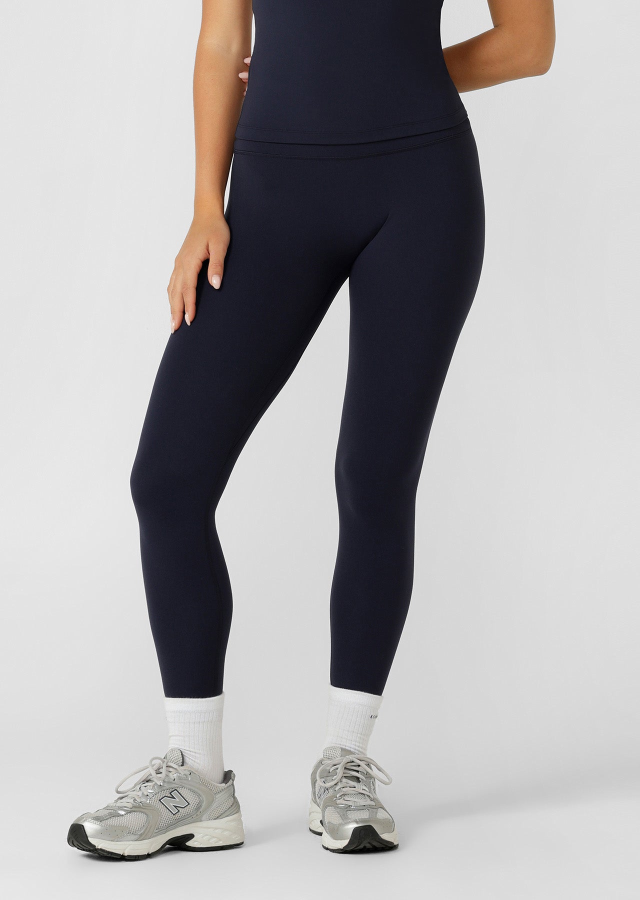 Lorna Jane Liberty Ankle Biter Leggings - Oxford Navy