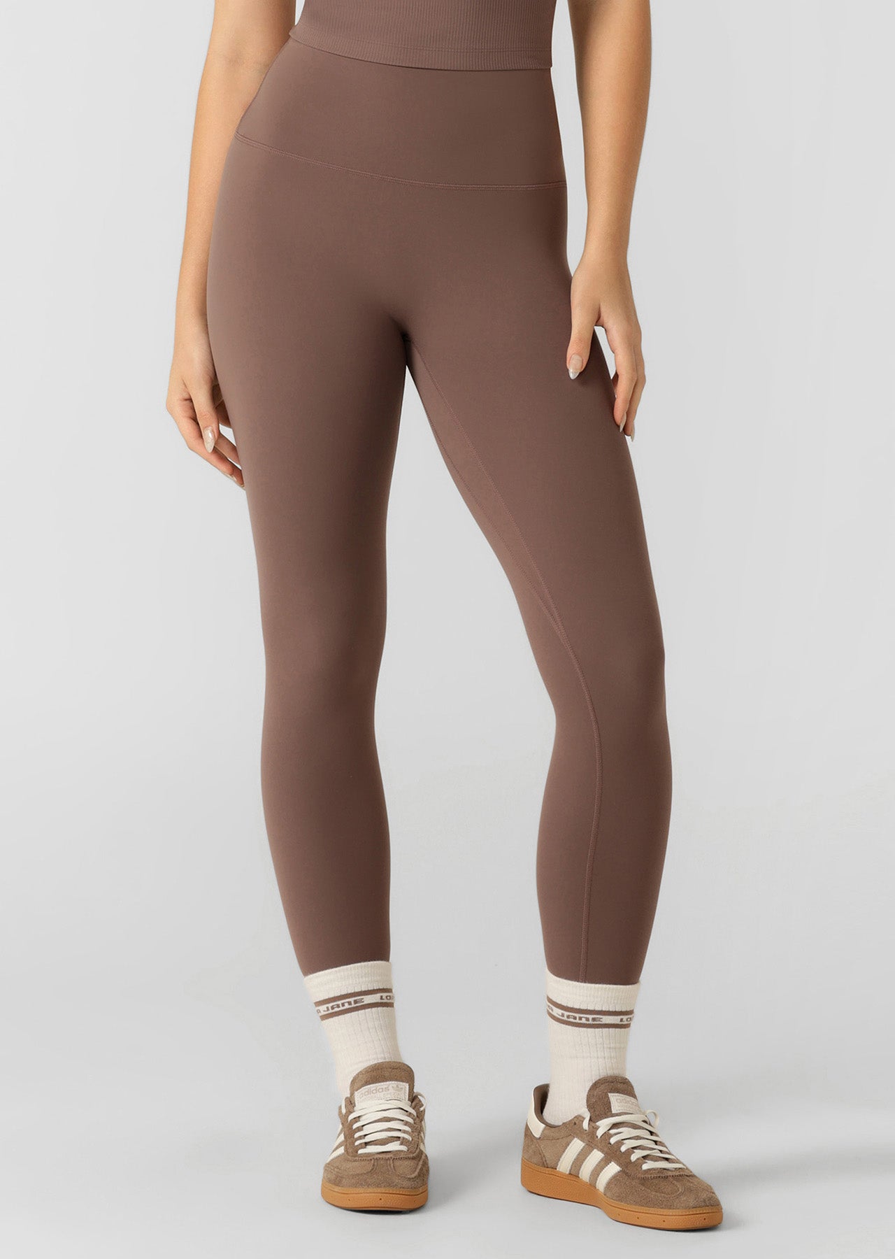 Lorna Jane Liberty Ankle Biter Leggings - Stone