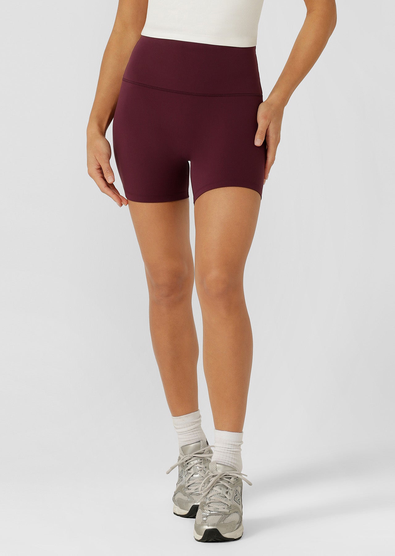 Lorna Jane Liberty 14cm Bike Shorts - Dark Grape