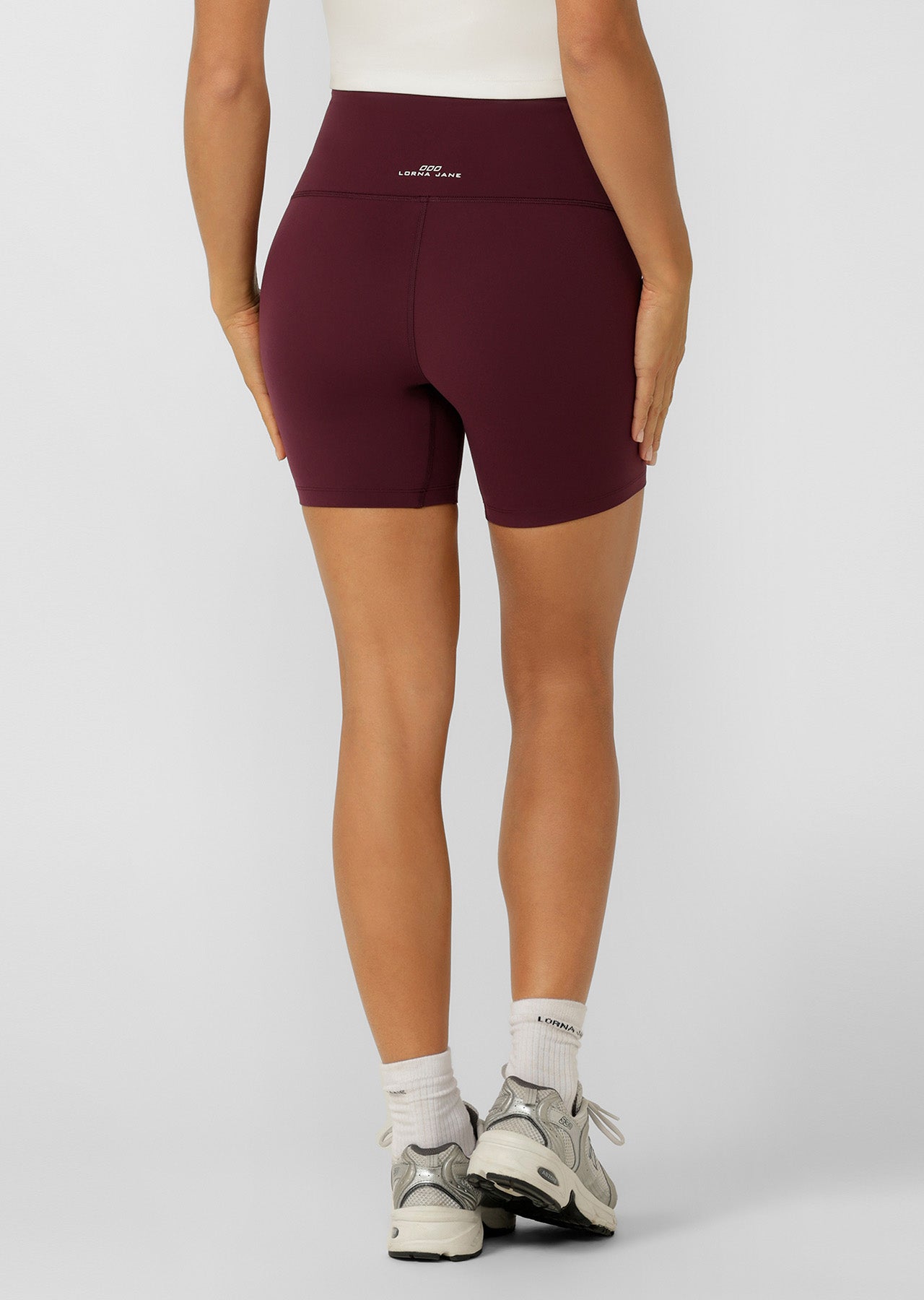 Lorna Jane Liberty 14cm Bike Shorts - Dark Grape