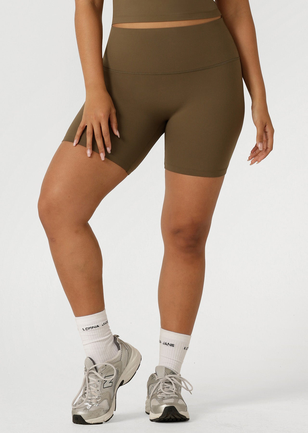 Lorna Jane Liberty 14cm Bike Shorts - Hazel