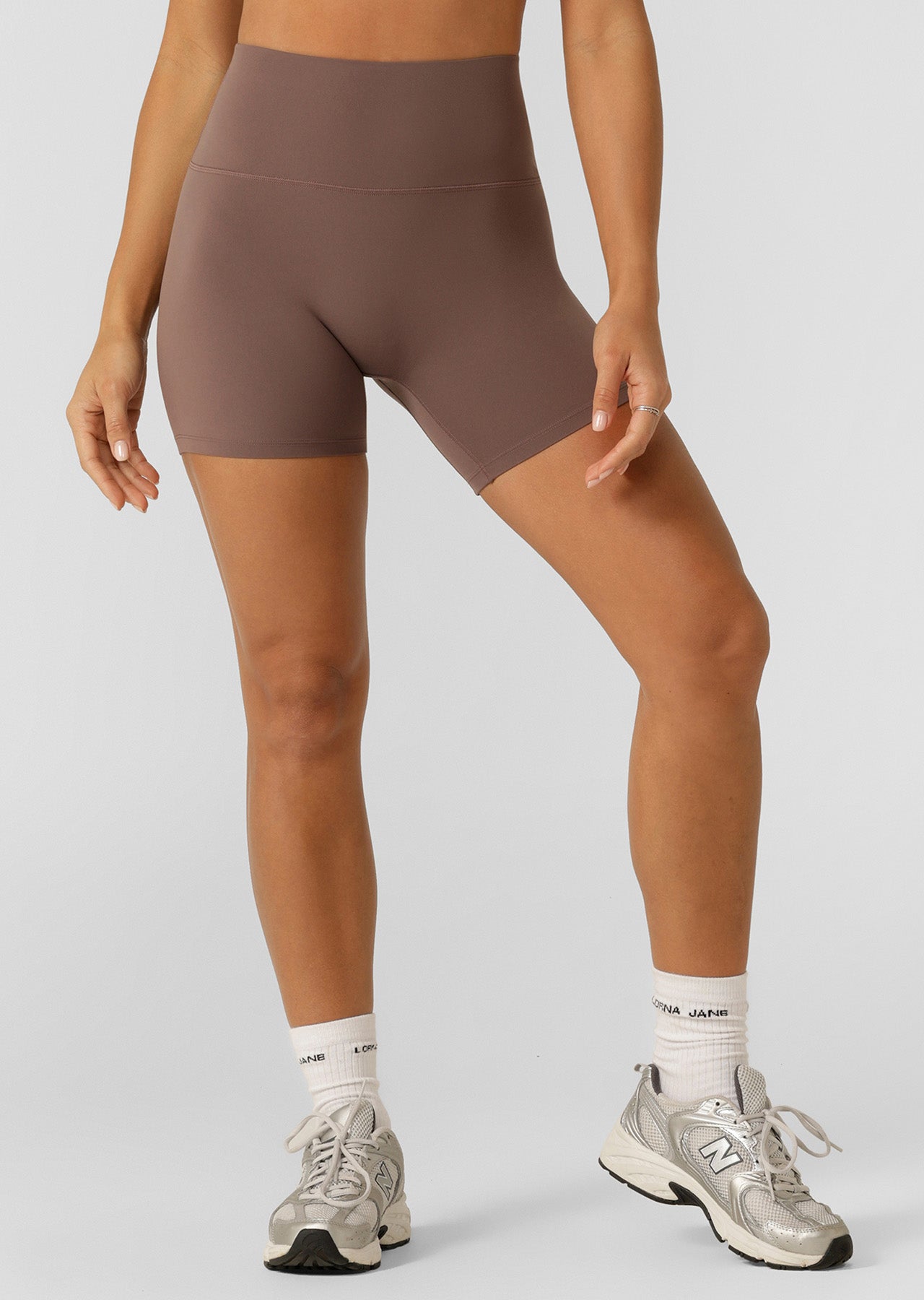 Lorna Jane Liberty 14cm Bike Shorts - Stone