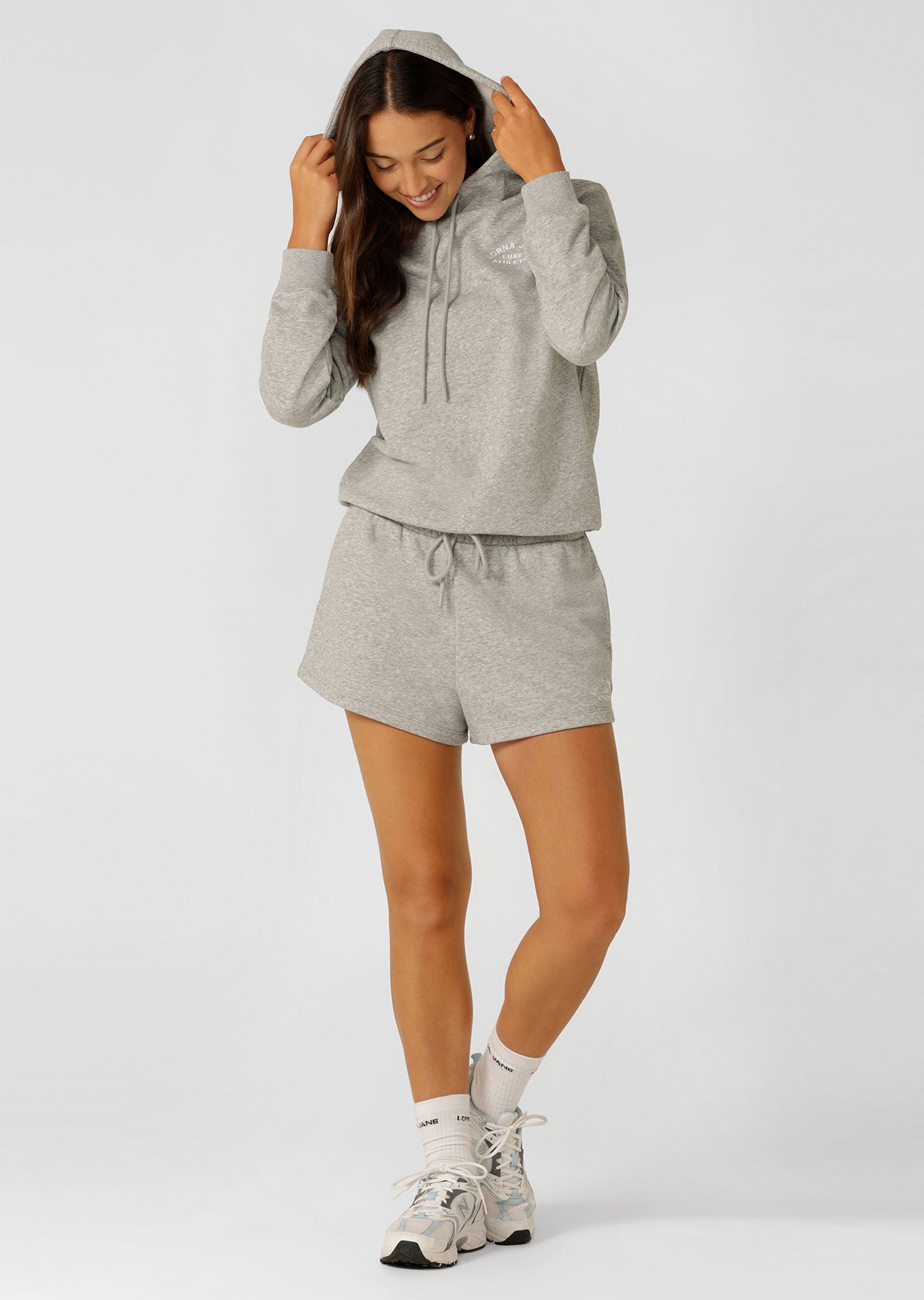 Lorna Jane Lotus Shorts - Grey Marl