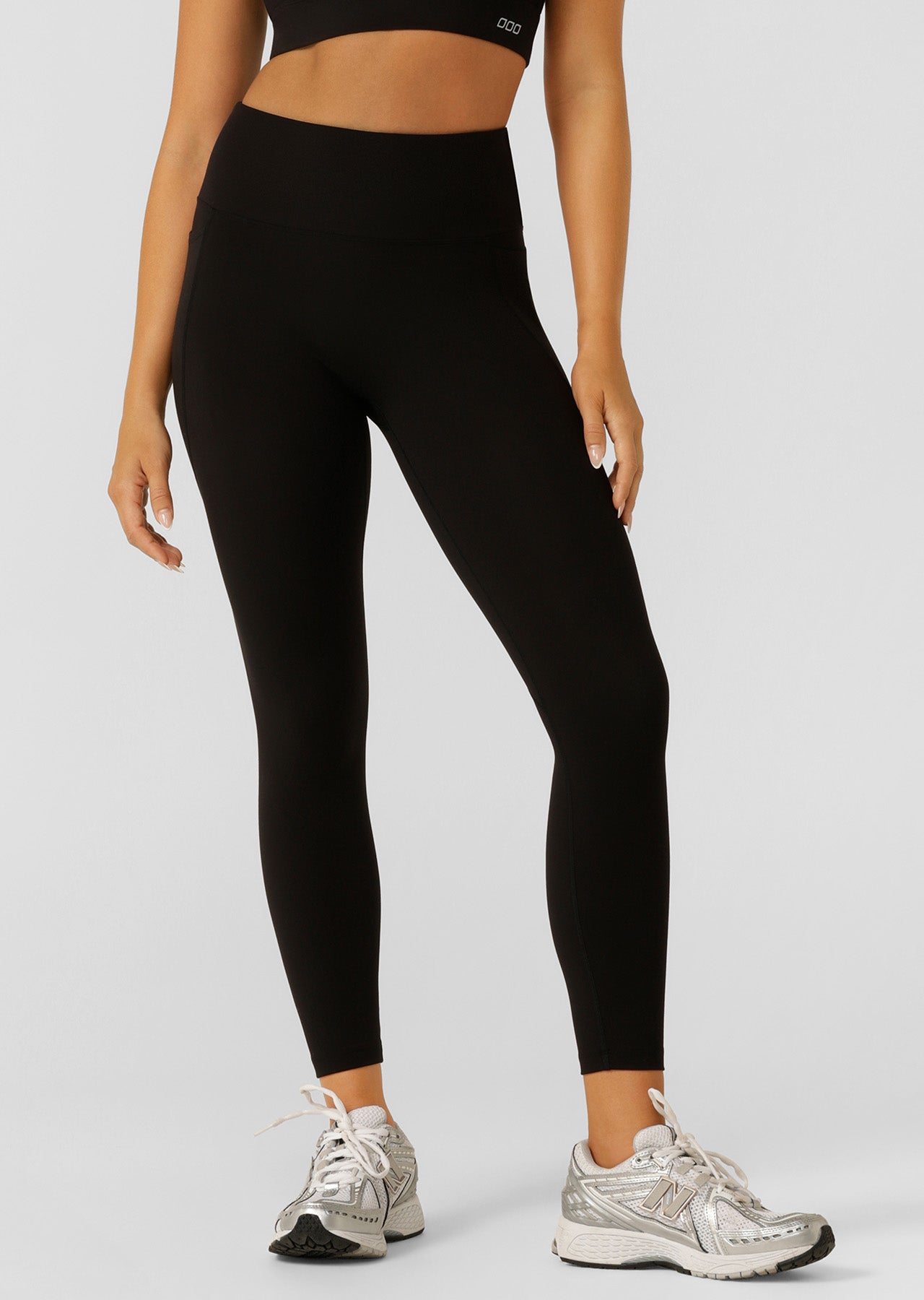 Lorna Jane Amy No Ride Phone Pocket Ankle Biter Leggings - Recycled Black