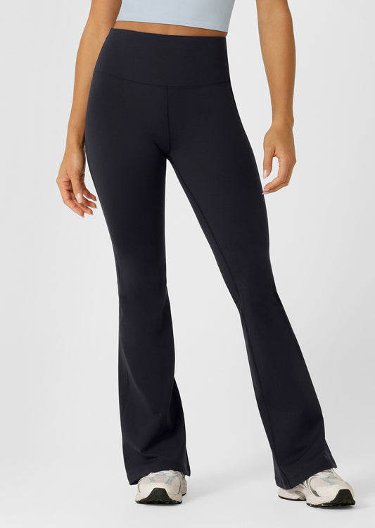 Lorna Jane Lotus Thermal Flared Leggings - Midnight Blue