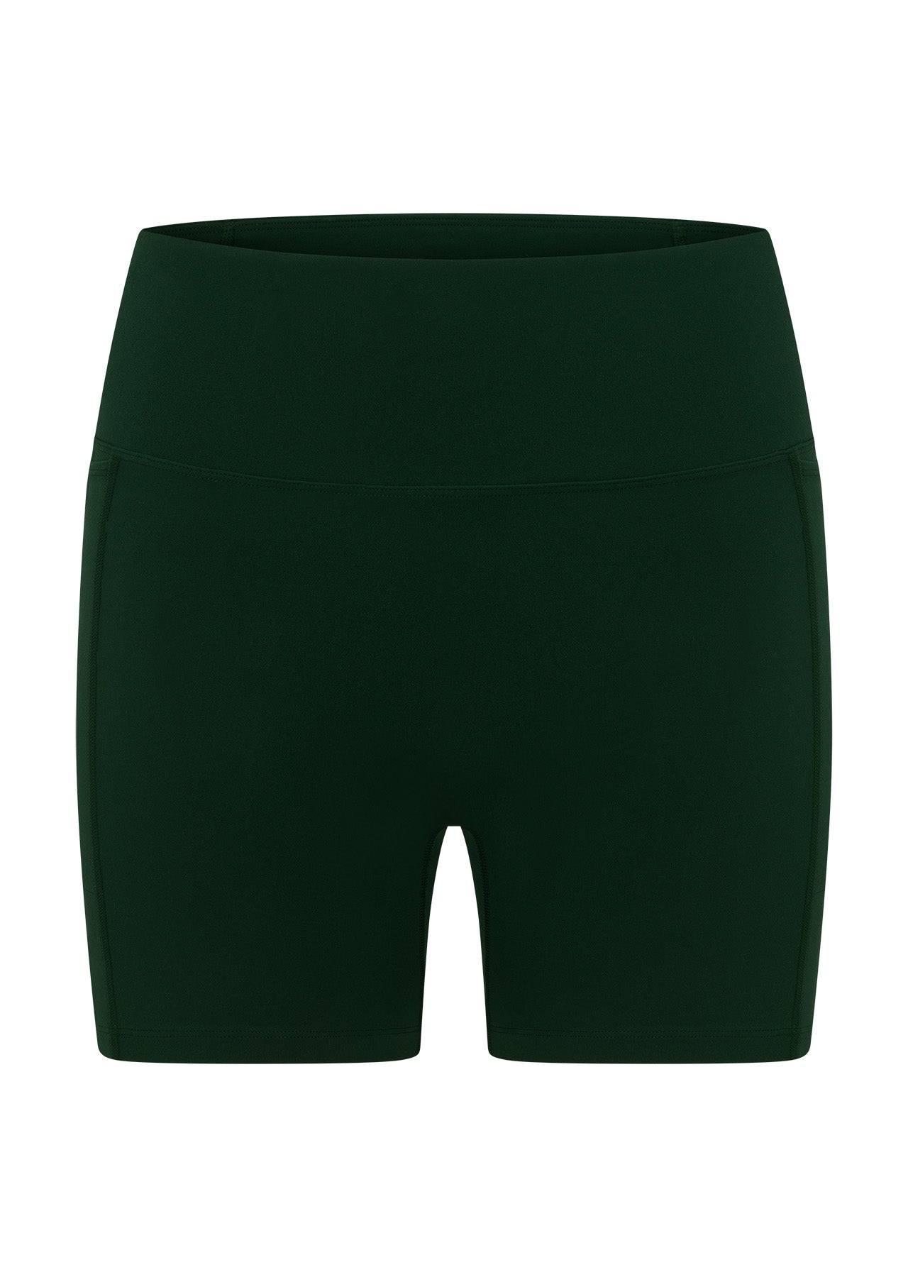 Lorna Jane Amy No Ride Phone Pocket 14cm Bike Shorts - Dark Green