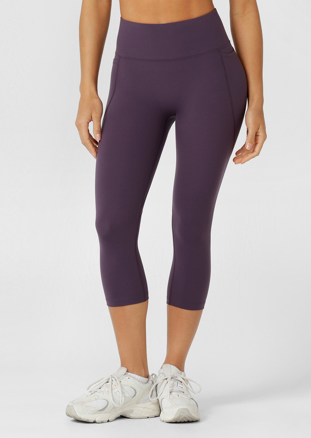 Lorna Jane Amy No Ride Phone Pocket 7/8 Leggings - Midnight Plum