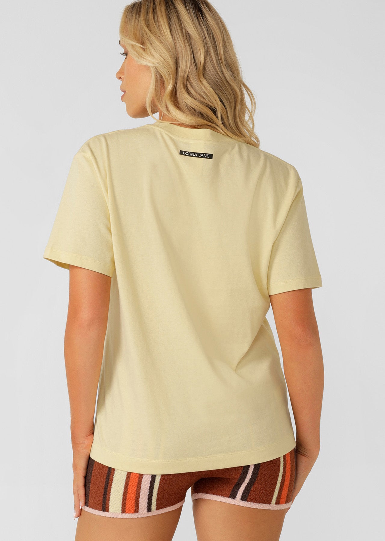 Lorna Jane LJ Basics T-Shirt - Lemon Cream