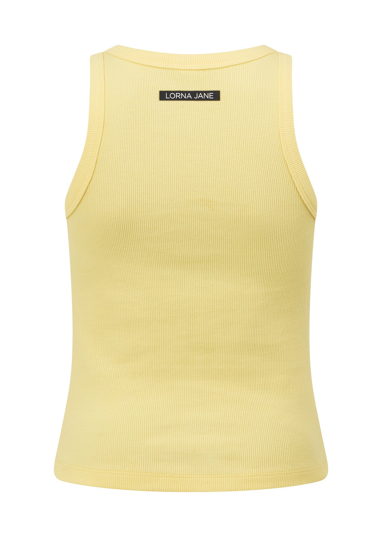 Lorna Jane LJ Basics Rib Tank - Lemon Cream