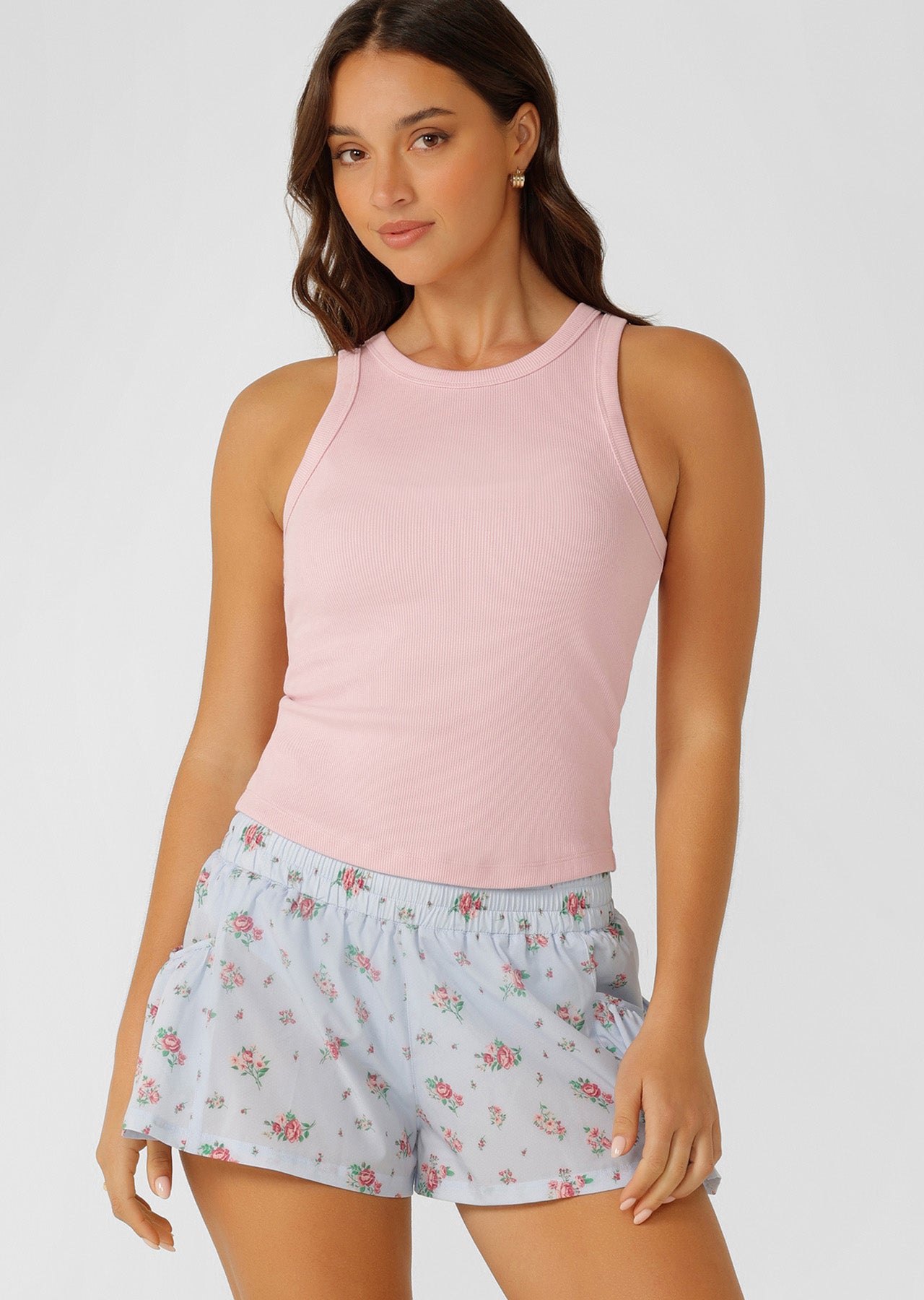 Lorna Jane LJ Basics Rib Tank - Sweet Pink