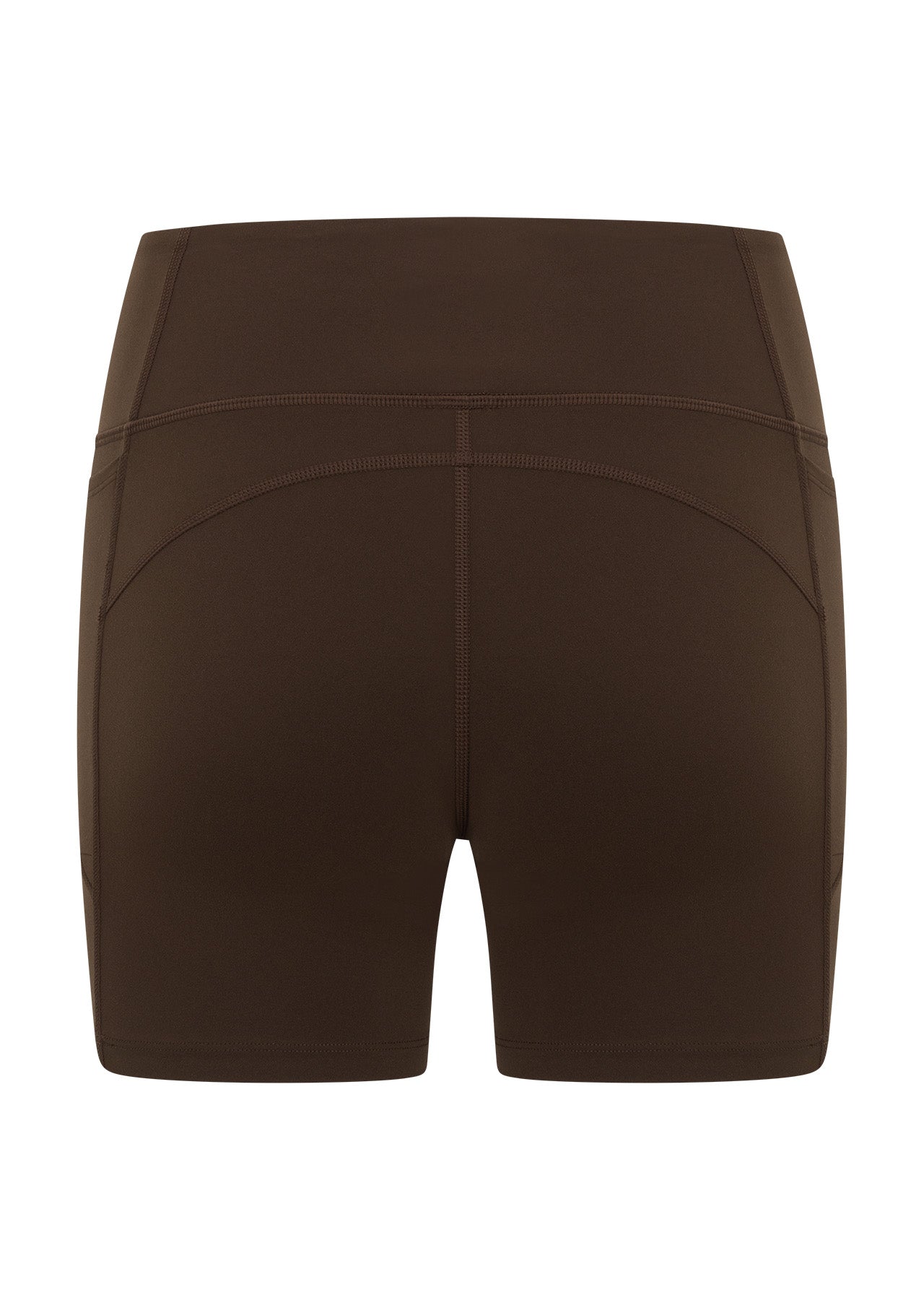 Lorna Jane Amy No Chafe Phone Pocket 14cm Bike Shorts - Espresso