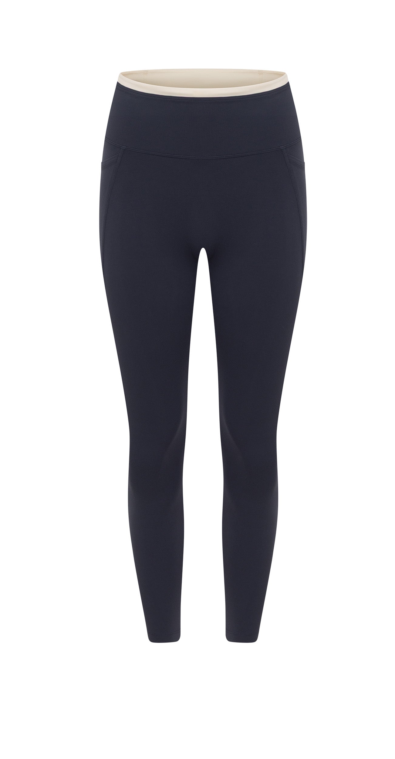 Lorna Jane Amy No Chafe Phone Pocket Ankle Biter Leggings - Platinum Navy