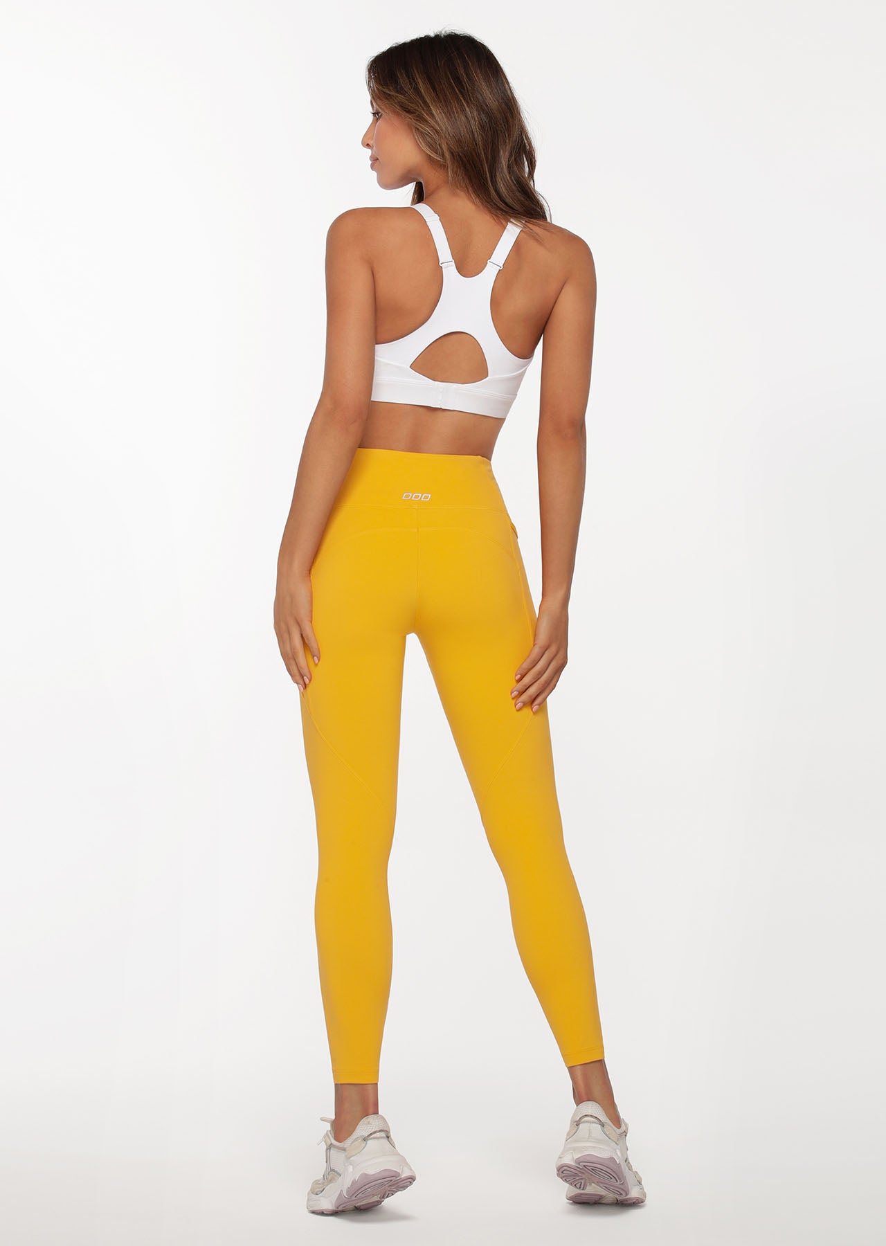 Lorna Jane Amy Phone Pocket Ankle Biter Leggings - Light Turmeric