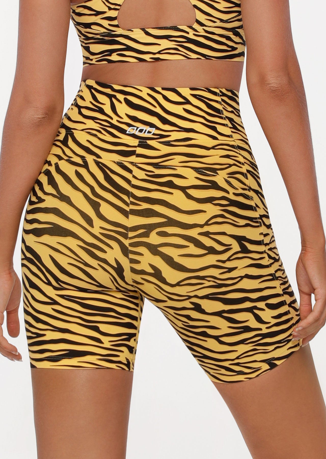 Lorna Jane Amy Phone Pocket Bike Short - High Voltage Zebra Print