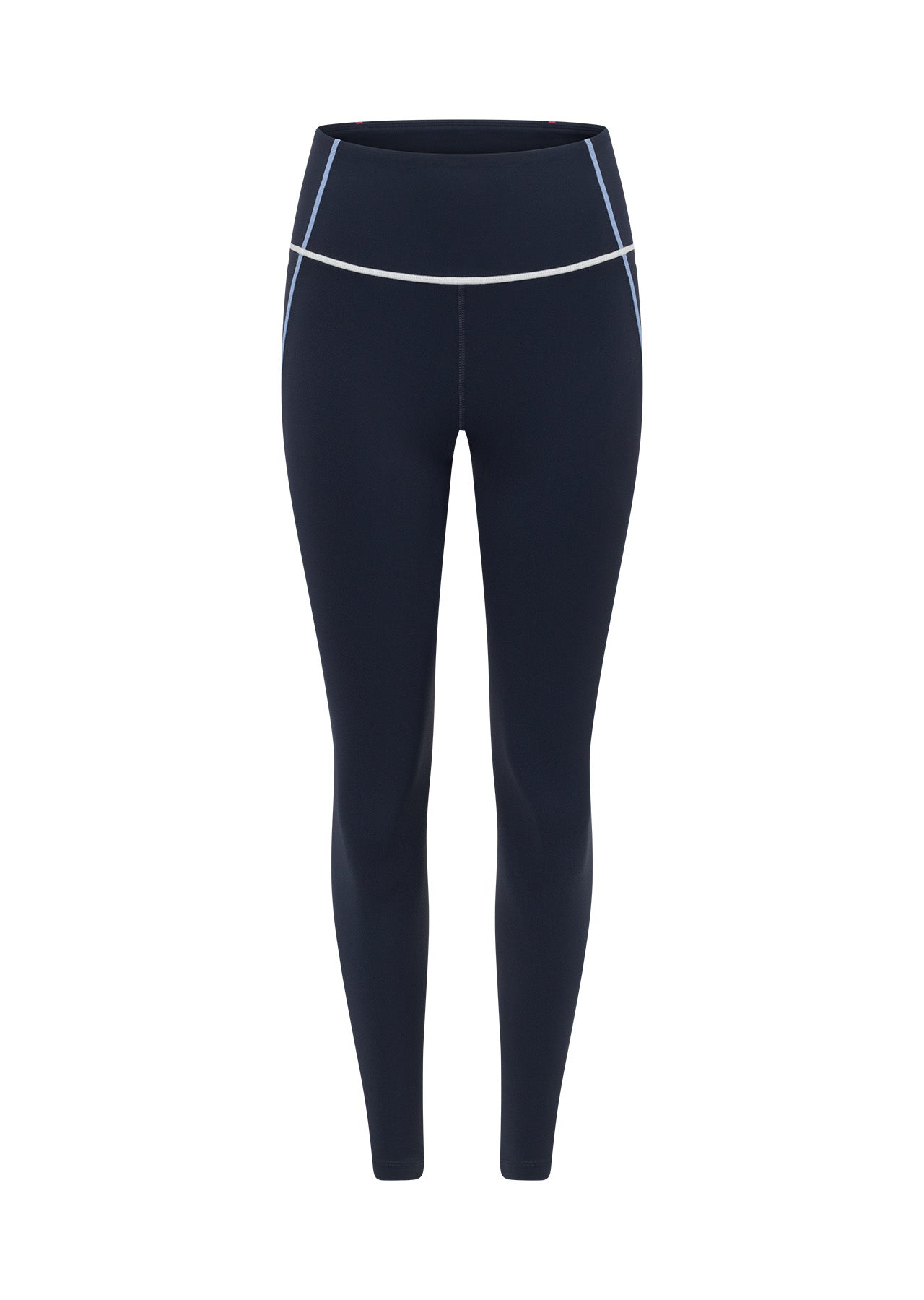 Lorna Jane Vibrant Glow Recycled No Chafe Pocket Ankle Biter Legging - Platinum Navy