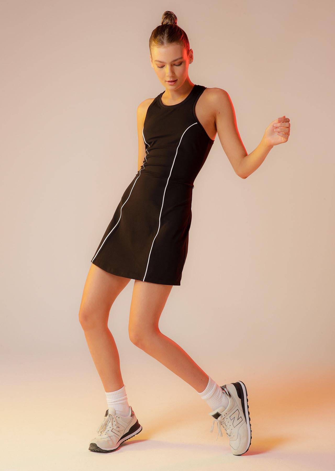 Lorna Jane A-Line Tennis Dress - Black