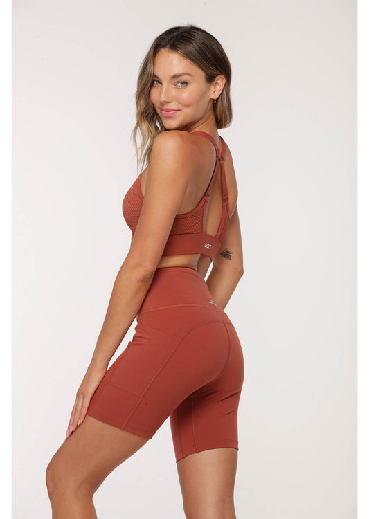 Lorna Jane No Ride Booty Bike Shorts - Spice