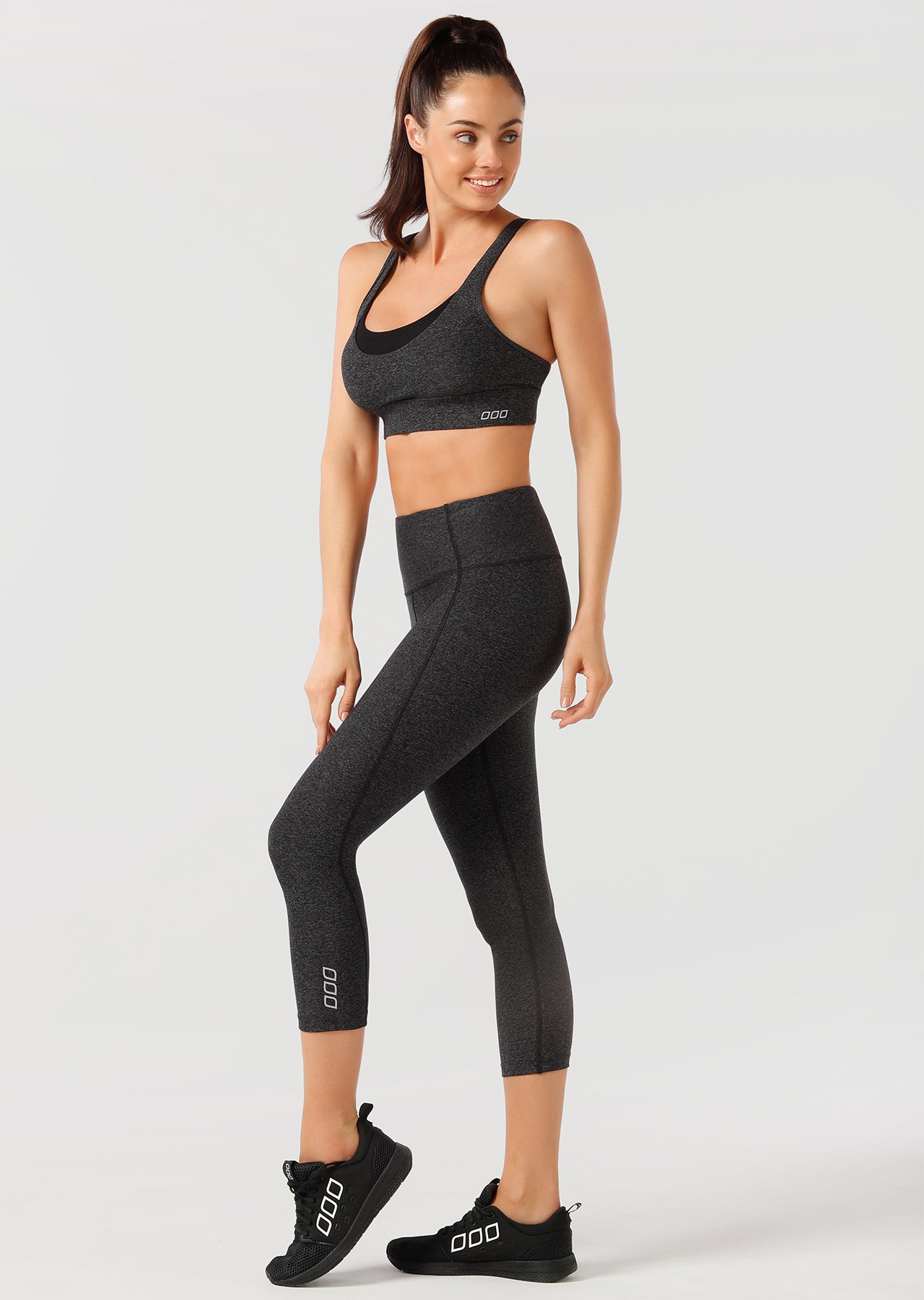 Lorna Jane Accelerate Core 7/8 Tight - Black Marl