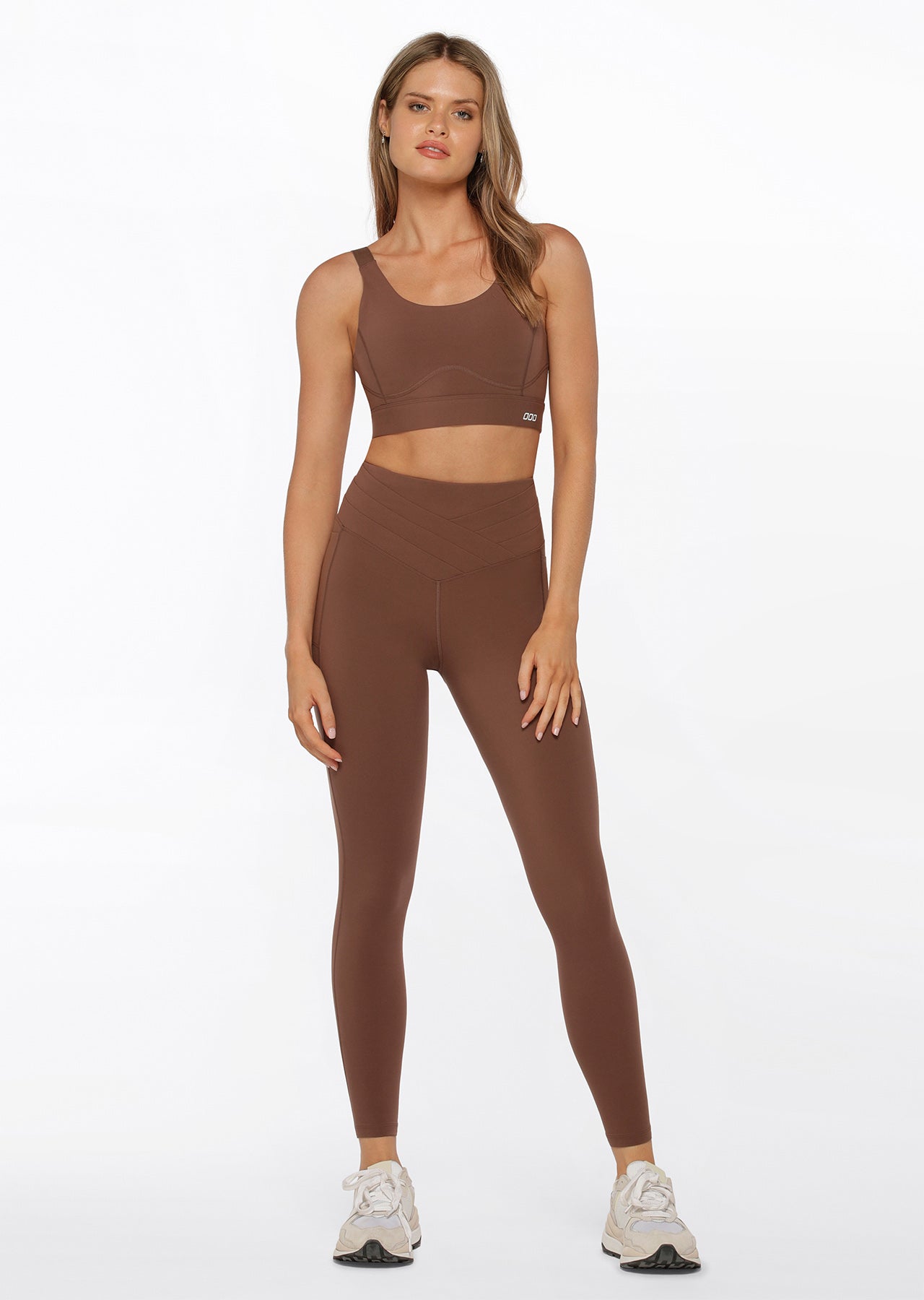 Lorna Jane Accelerate Support Sports Bra - Chocolate