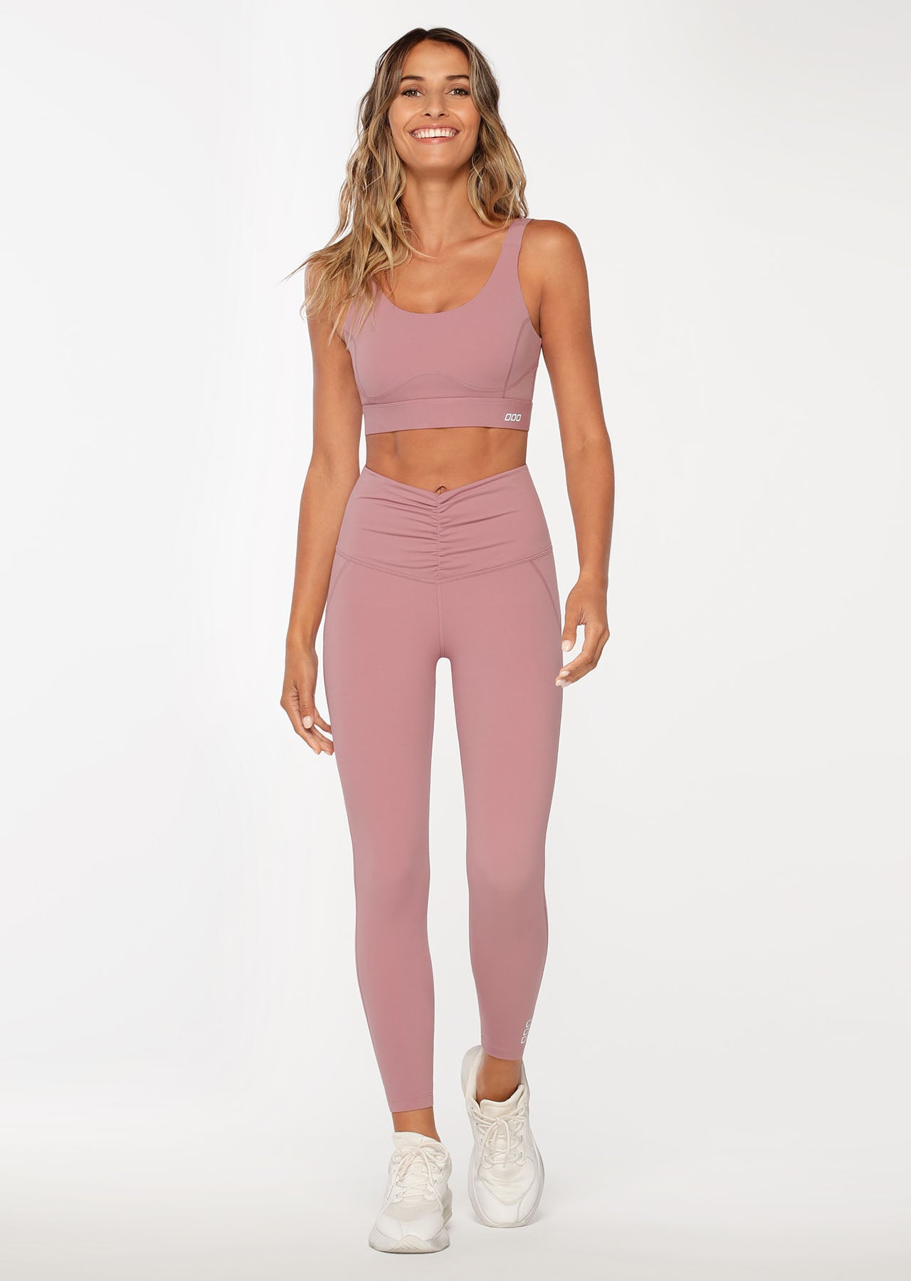 Lorna Jane Accelerate Support Sports Bra - Pale Mauve