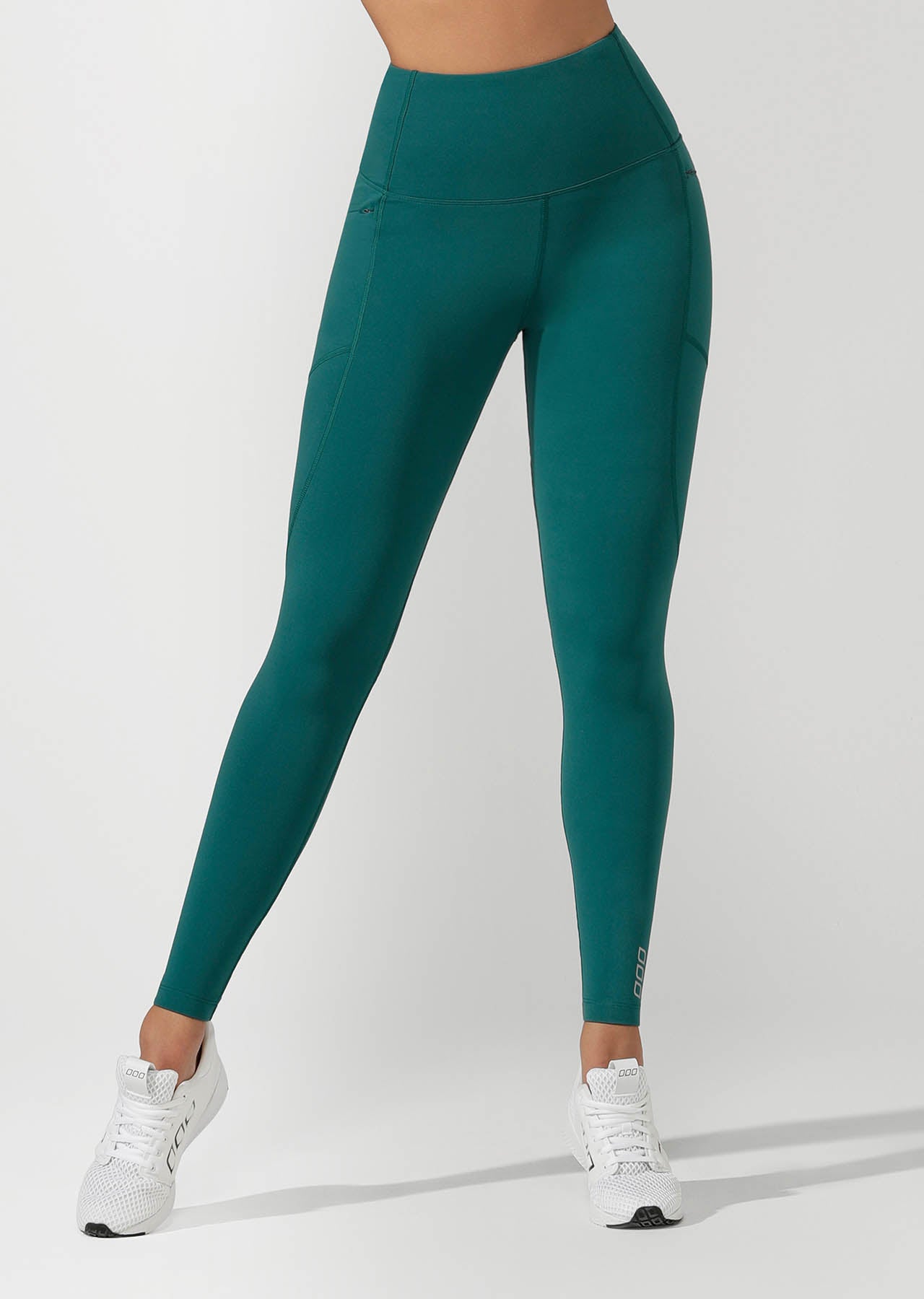 Lorna Jane Active Days Zip Core Full Length Tight - Amazon Green