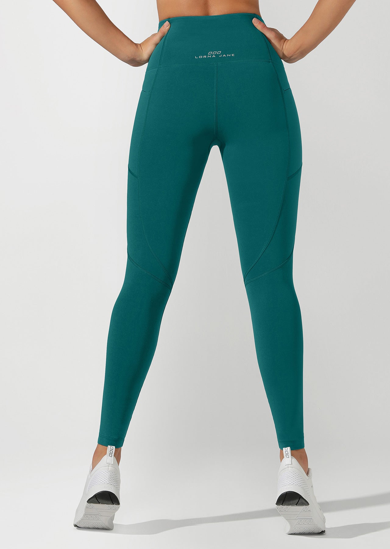 Lorna Jane Active Days Zip Core Full Length Tight - Amazon Green