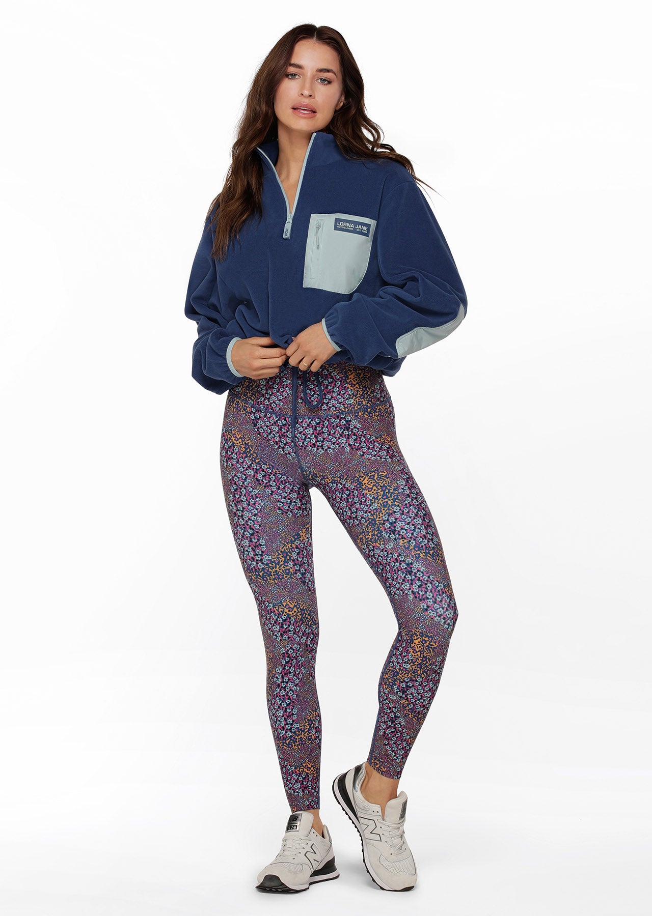 Lorna Jane Adventure Half Zip Polar Fleece - Indigo