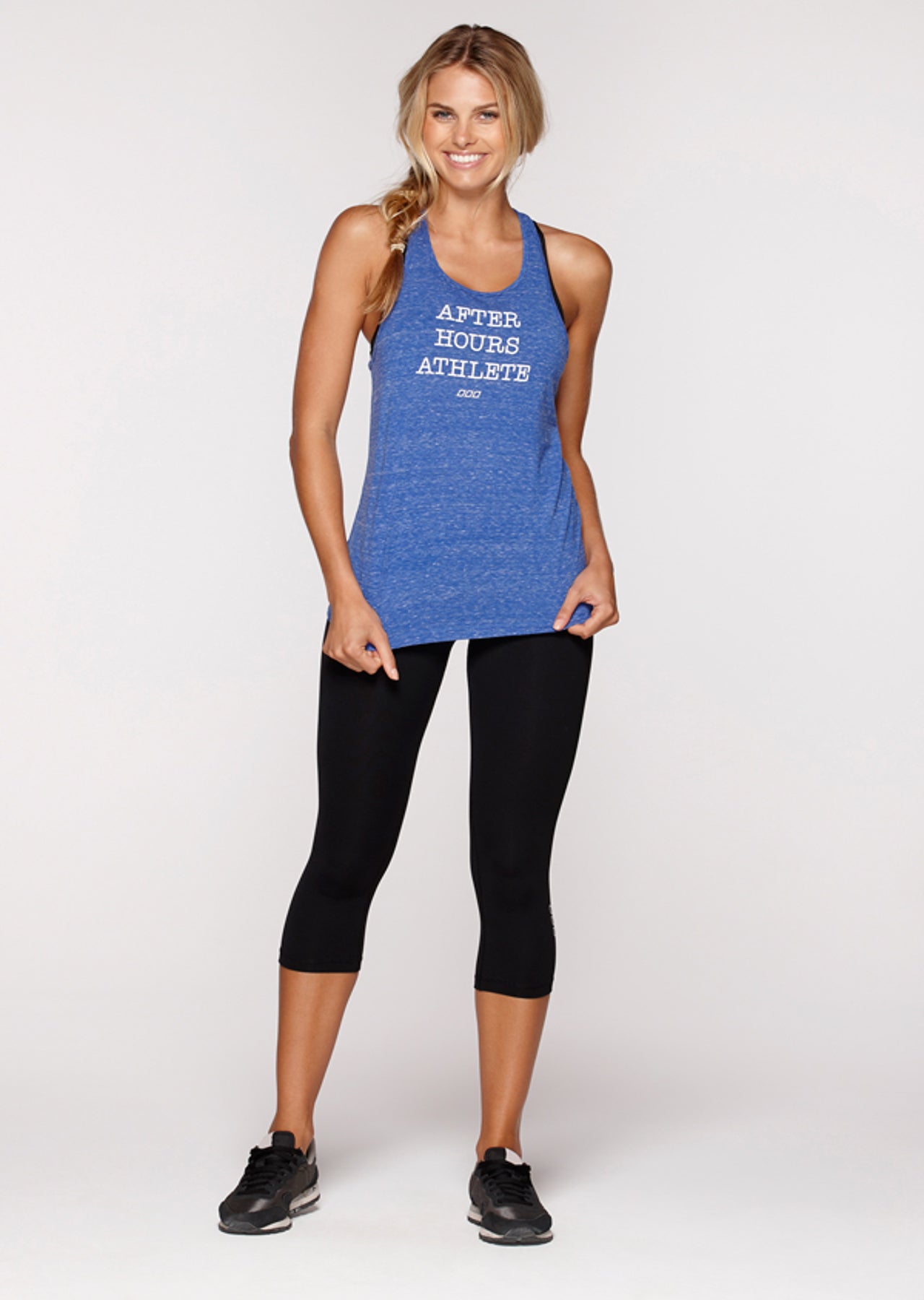 Lorna Jane After Hours Athlete Tank - Yves Blue Marl