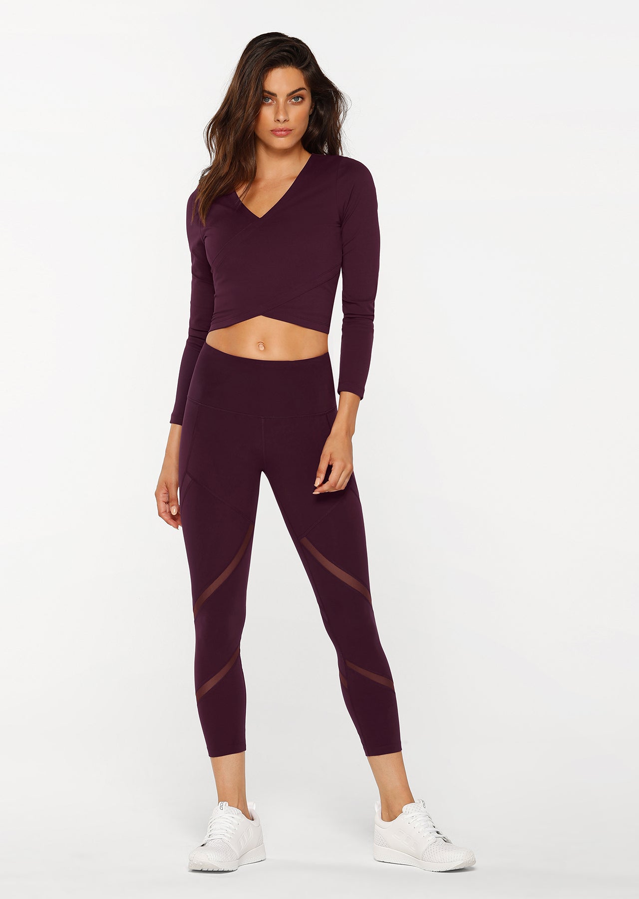 Lorna Jane Agility Core Ankle Biter Tight - Pinot