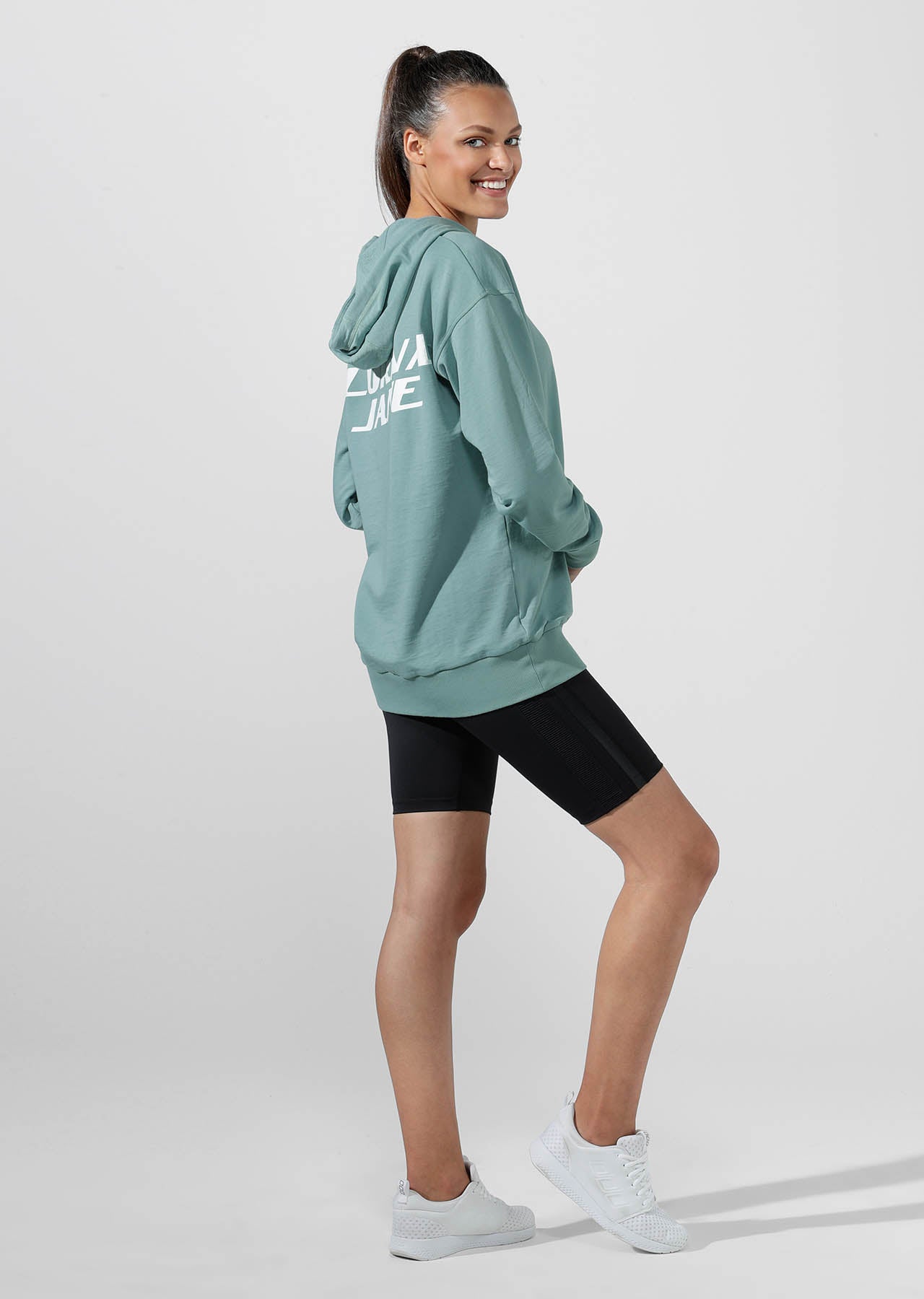 Lorna Jane All Comfort Lightweight Hoodie - Succulent