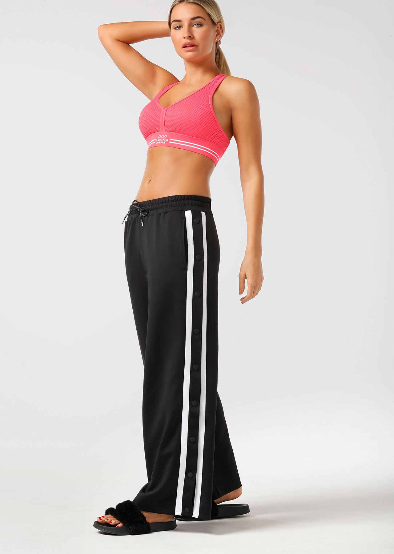 Lorna Jane All Day Active Trackie - Black/White