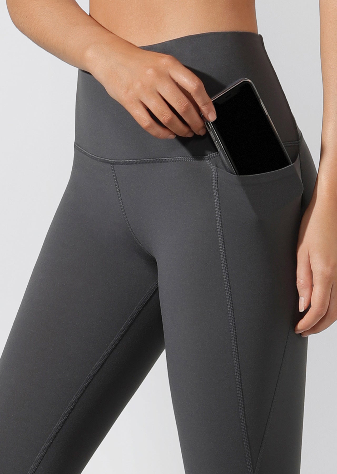 Lorna Jane All Day Pocket Ankle Biter Tight - Titanium