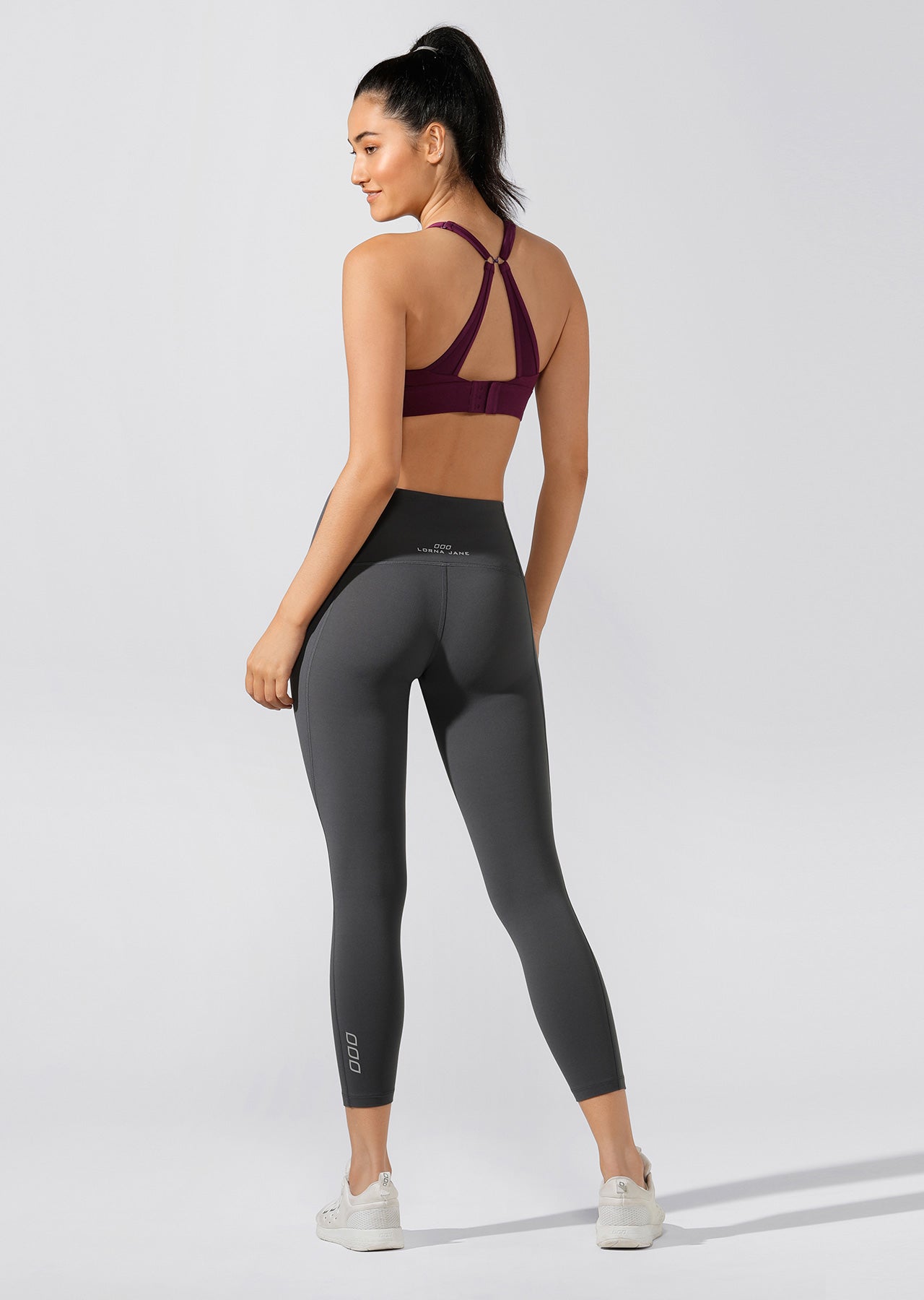 Lorna Jane All Day Pocket Ankle Biter Tight - Titanium