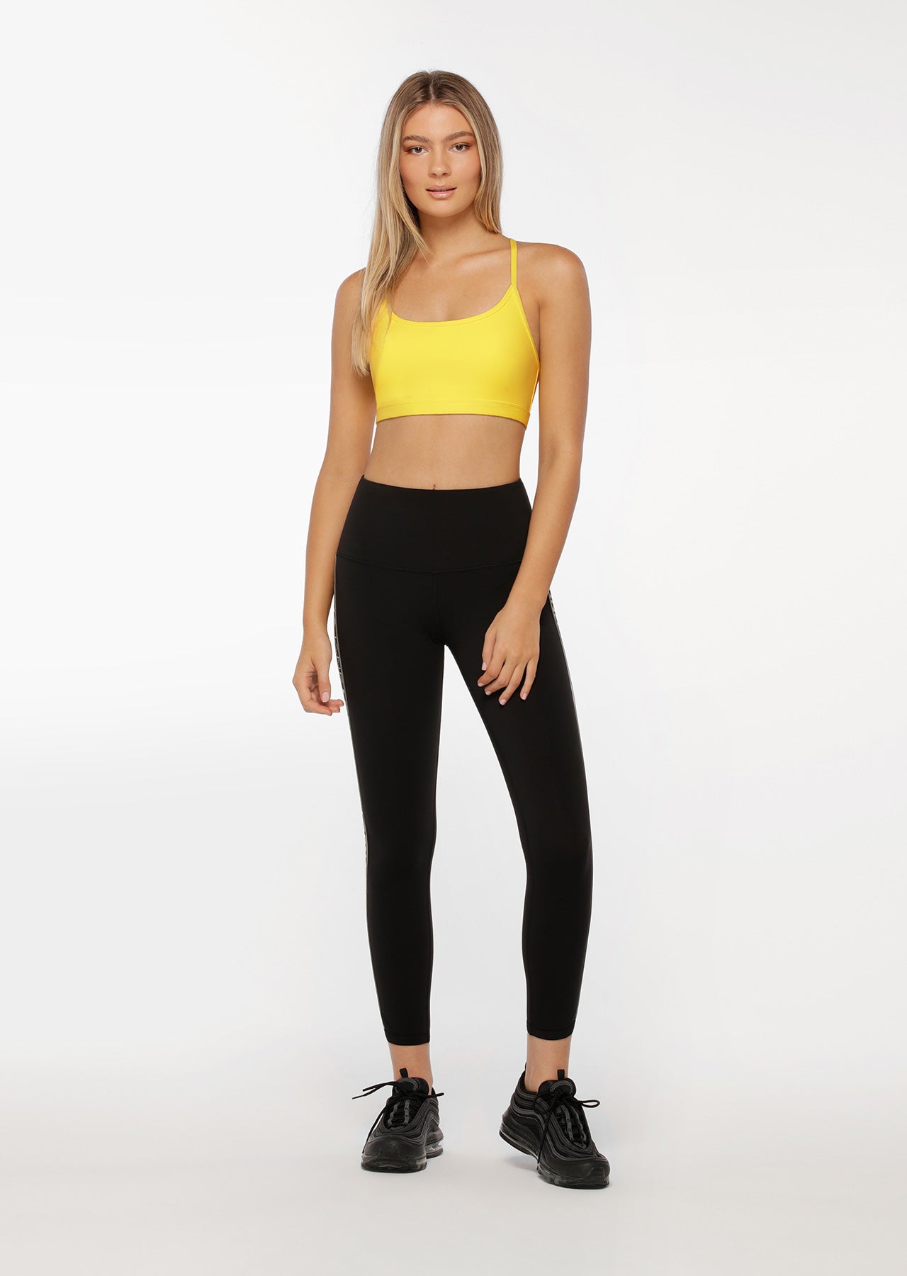 Lorna Jane All Day Support Sports Bra - Vital Yellow