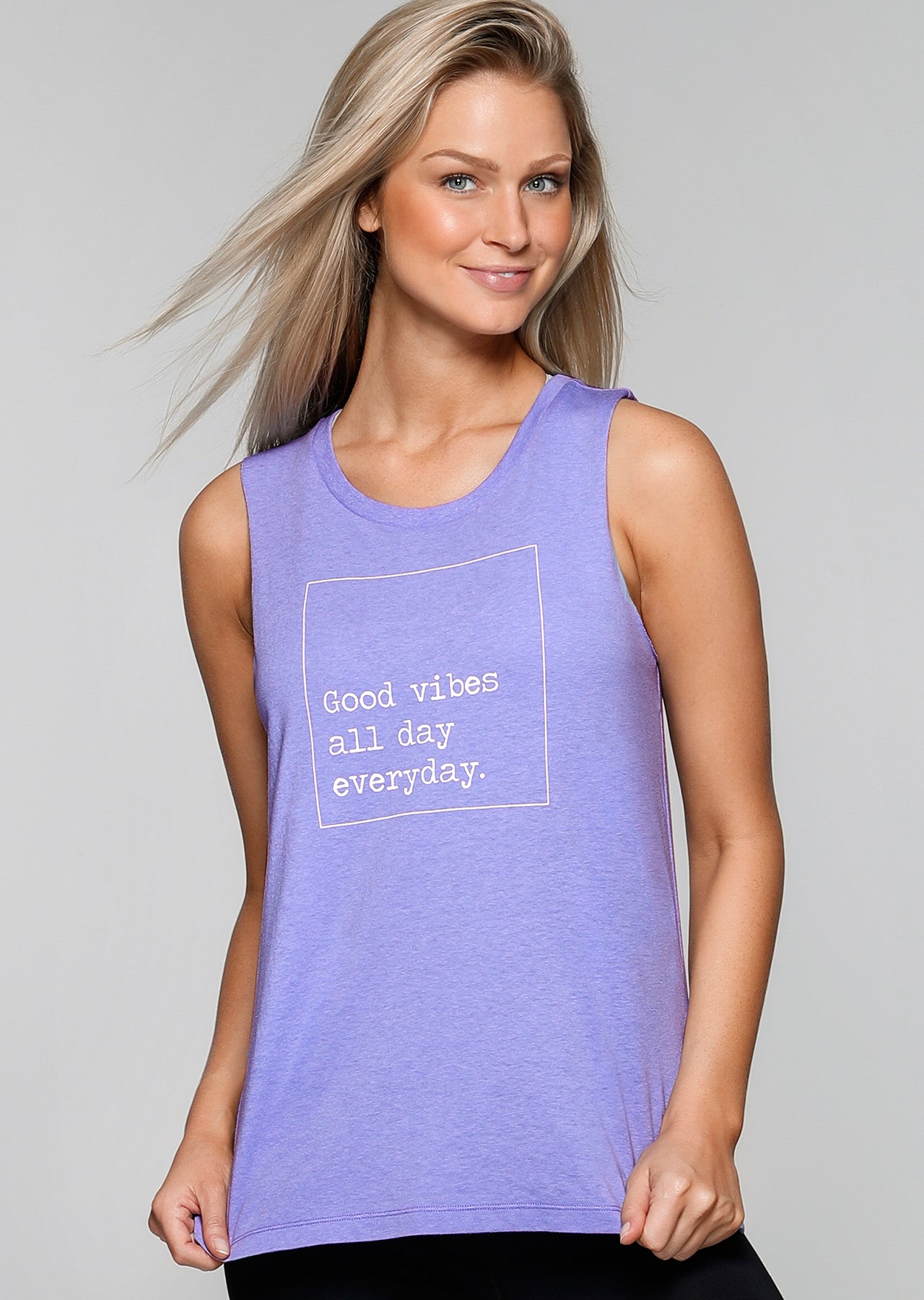 Lorna Jane All Day Vibes Tank - Jacaranda Marl