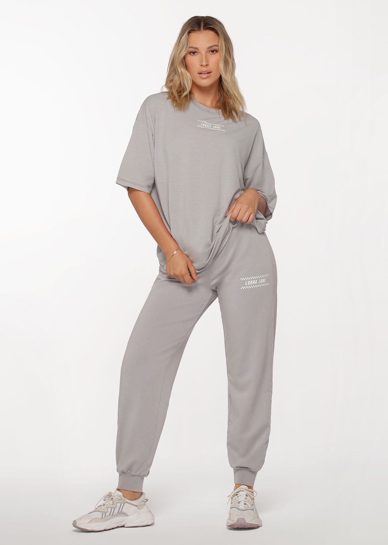 Lorna Jane All Rounder Oversized Active Tee - Concrete Grey