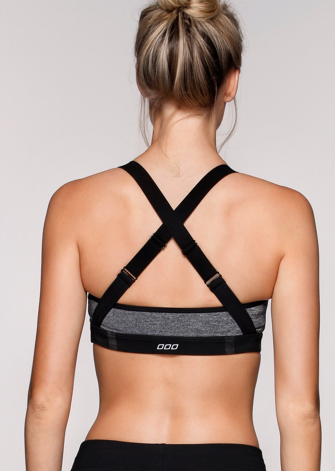 Lorna Jane Allure Sports Bra - Black Marl