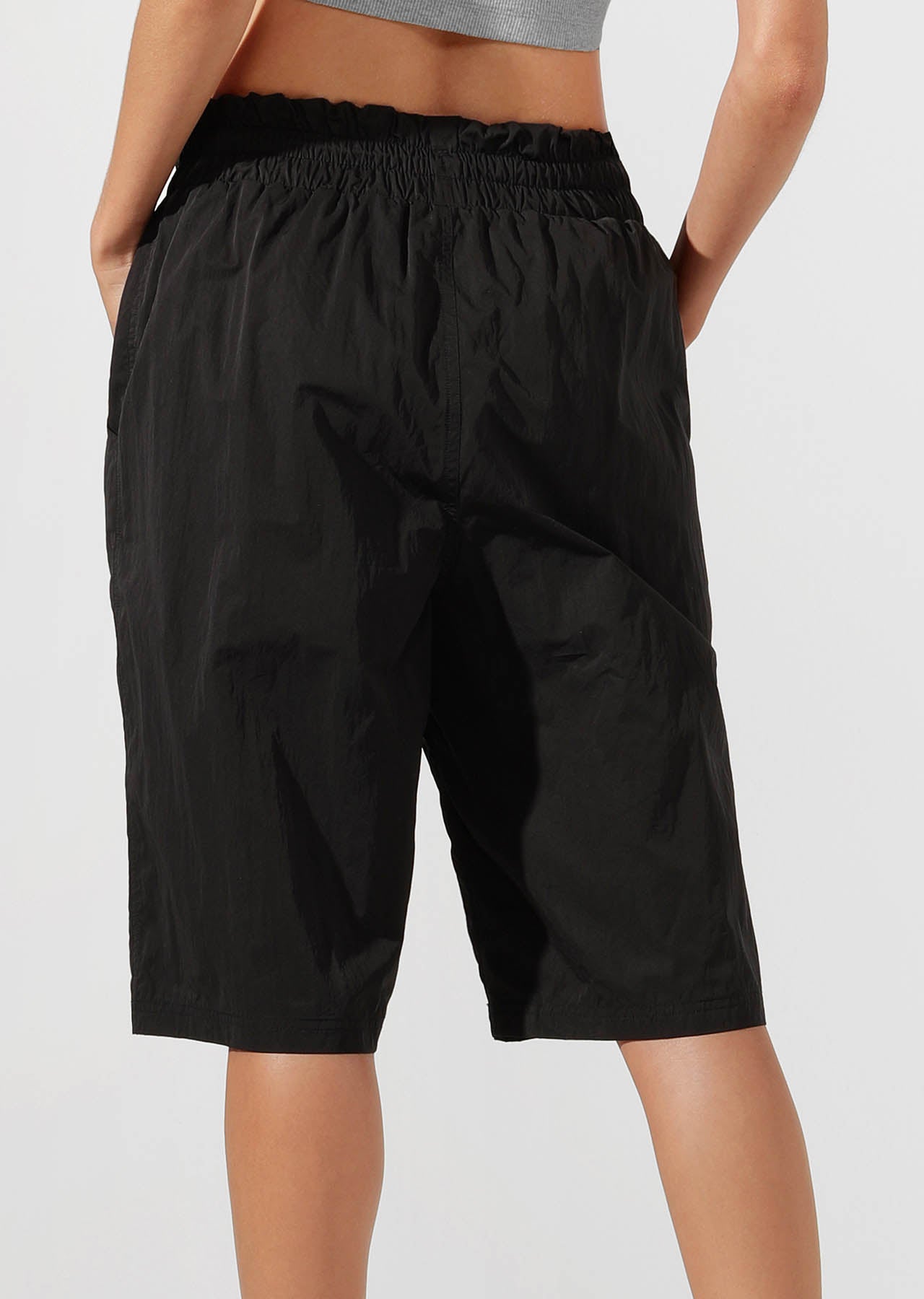 Lorna Jane Alpha Paperbag Waist 3/4 Pant - Black