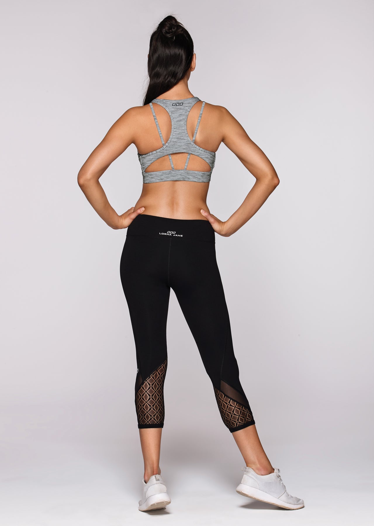 Lorna Jane Alyssah Sports Bra - Grey Marl