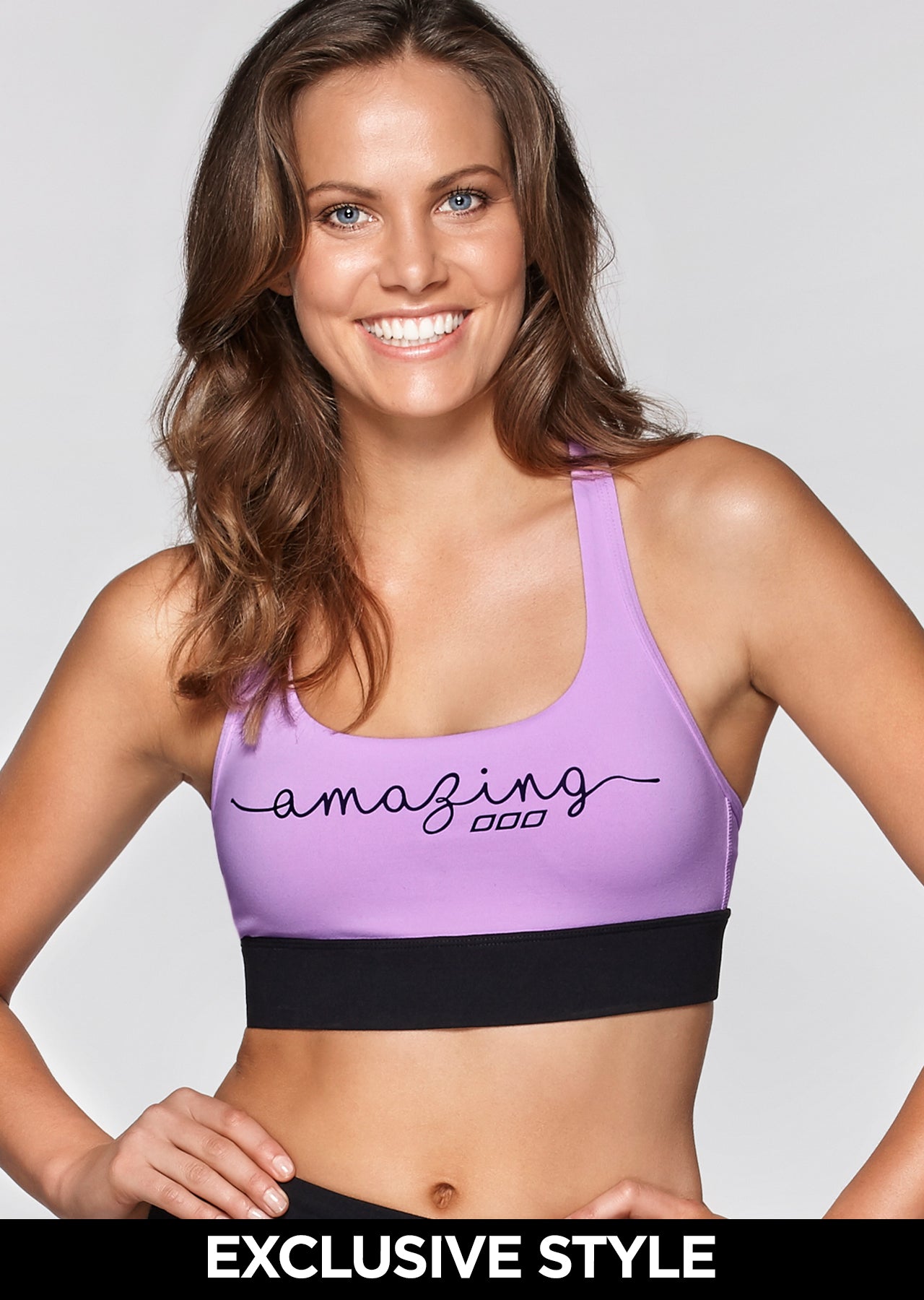 Lorna Jane Amazing Support Sports Bra - Soft Lilac