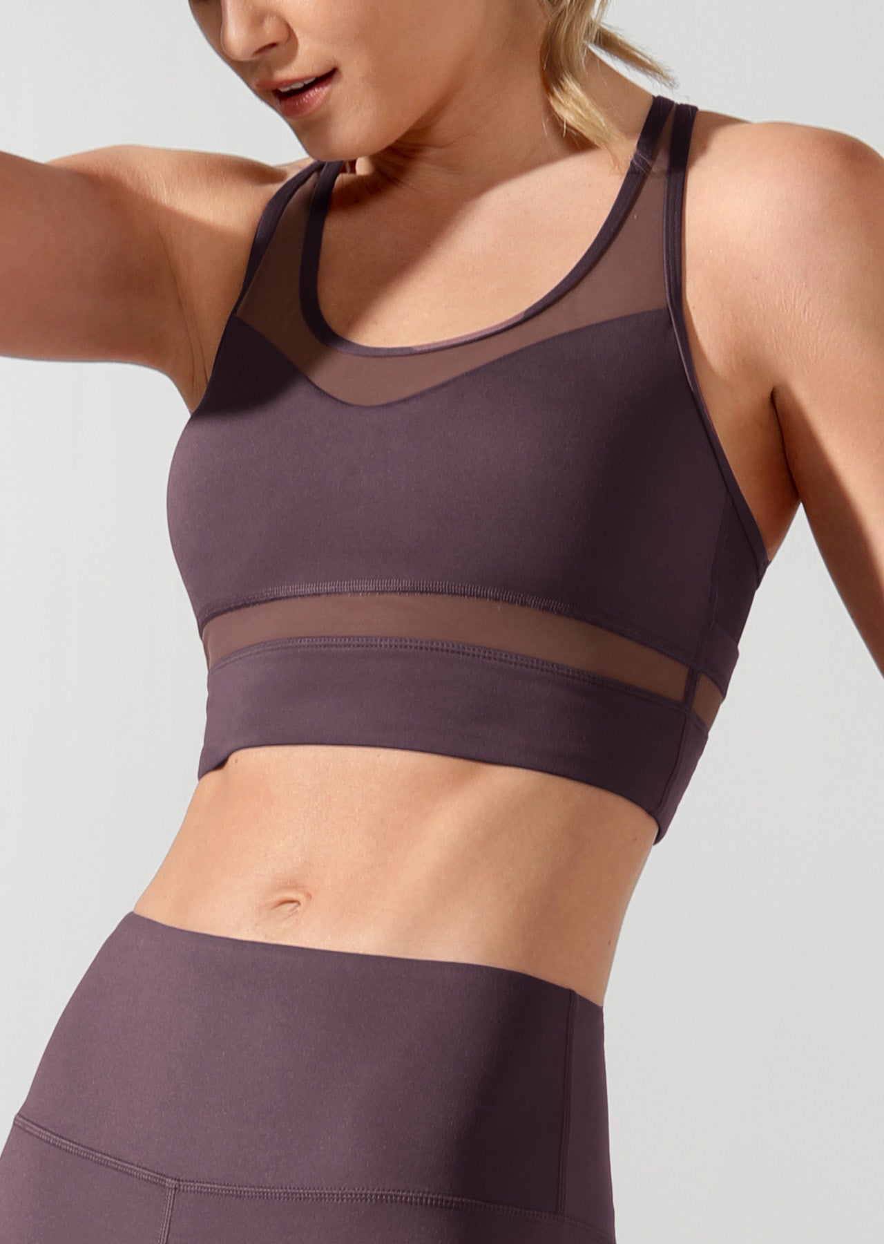 Lorna Jane Amelia Recycled Sports Bra - Soft Violet