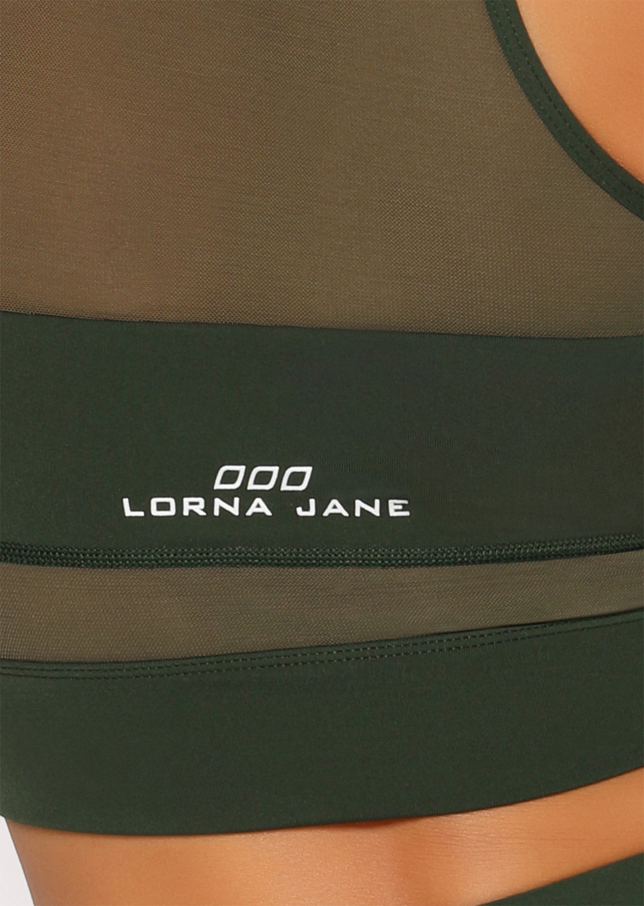 Lorna Jane Amelia Sports Bra - Fig Green